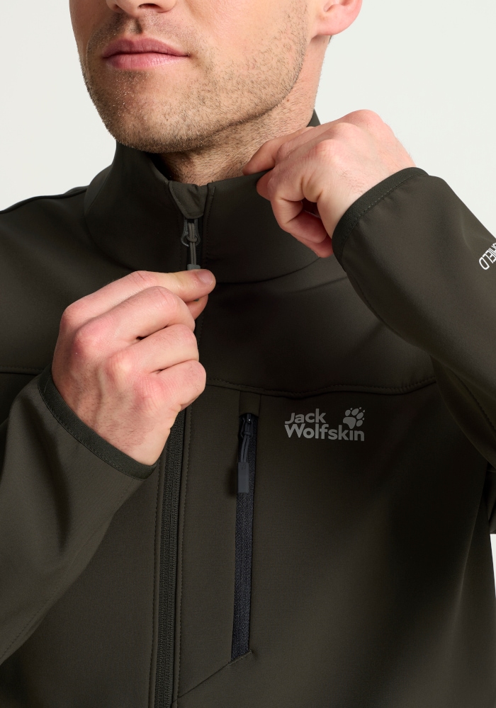Jack Wolfskin Outdoorjacke »WILD WINDS JKT M« mit flexiblem Obermaterial aus Polyester und Elasthan