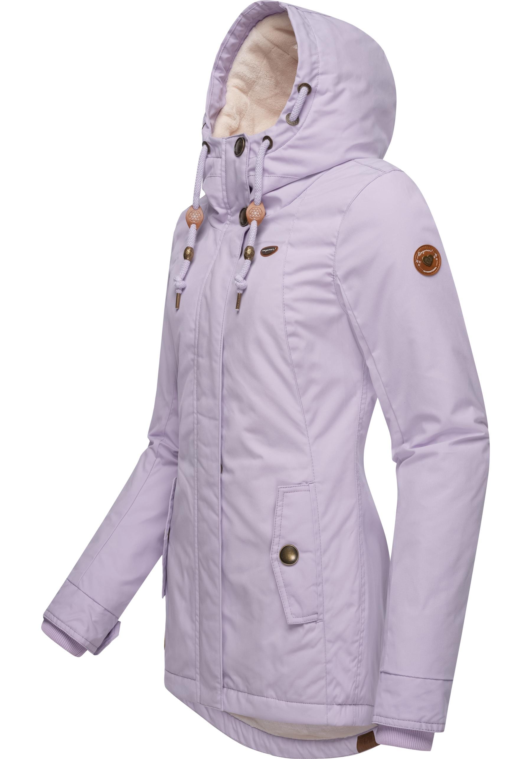 Ragwear Winterjacke »Monade«, mit Kapuze, Damen Winterparka mit Kapuze und m. Fleece gefüttert