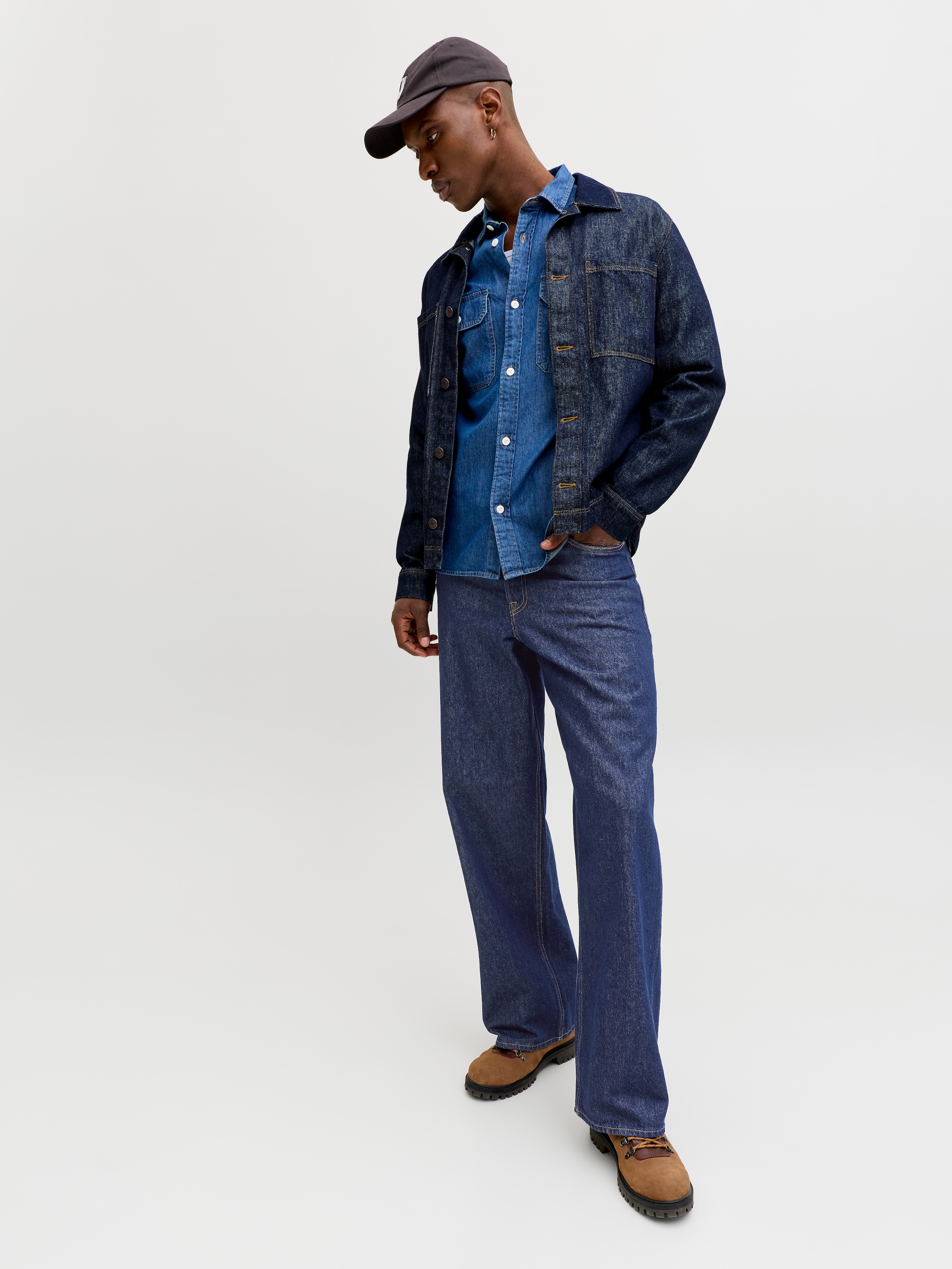 Jack & Jones Relax-fit-Jeans »JJIDAVE JJORIGINAL SQ 081 SN«
