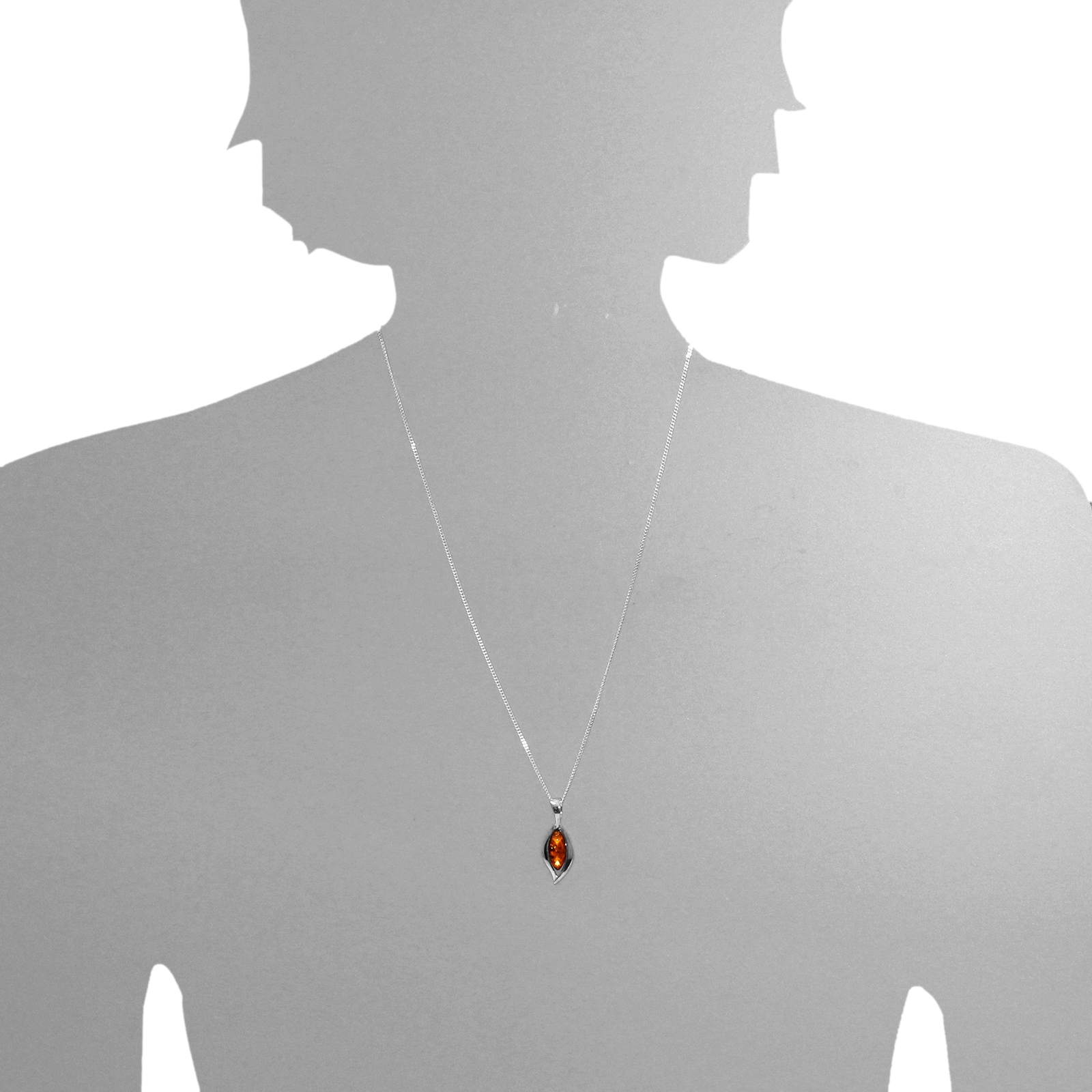 OSTSEE-SCHMUCK Kettenanhänger »- Sabrina - Silber 925/000 - Bernstein«