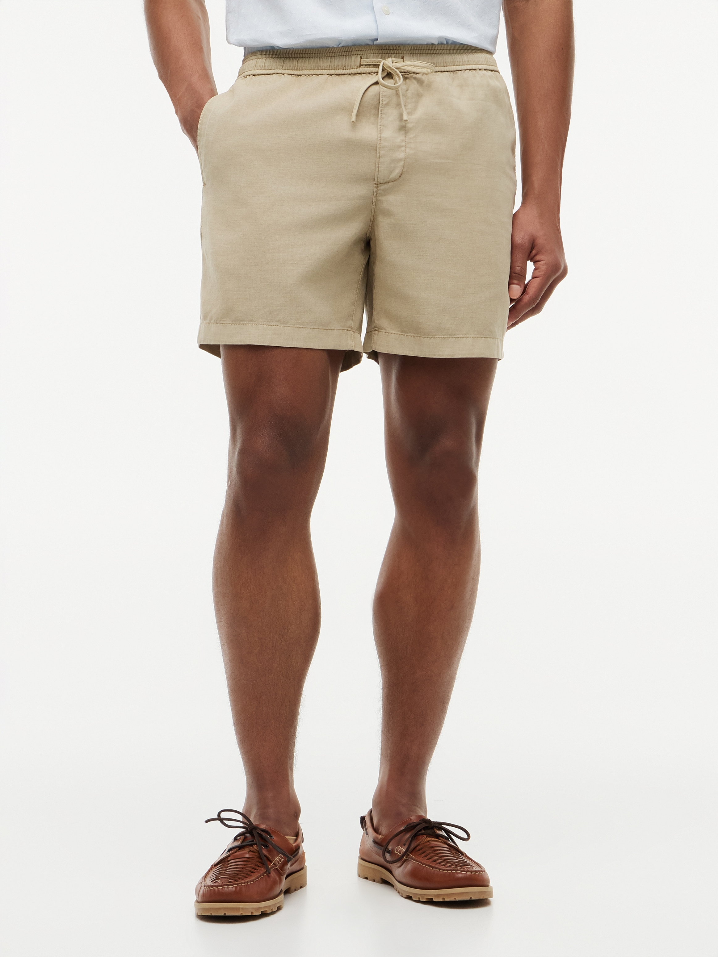 Tommy Hilfiger Shorts "DOVER 6" PO CO LYOCELL GMD" gewaschen, mit 15 cm Schrittlänge elastischer Bund