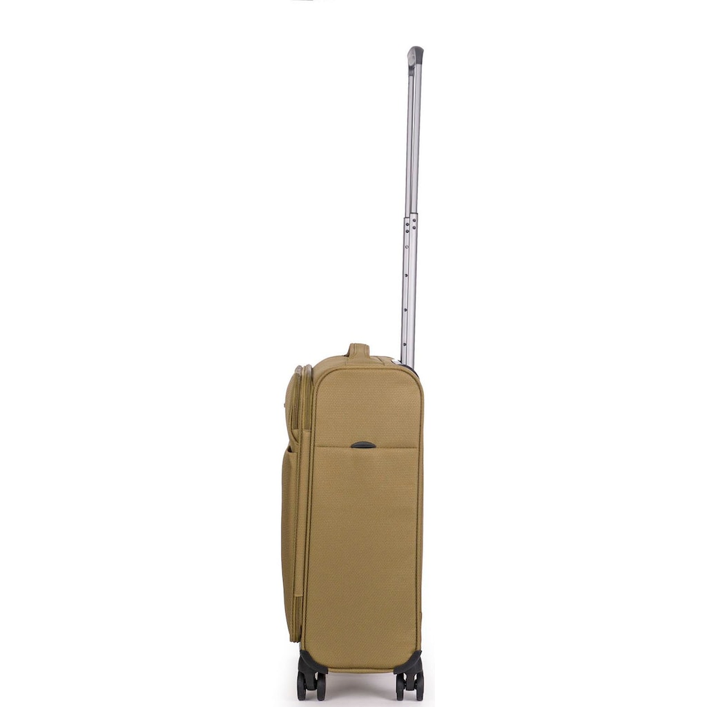 Stratic Weichgepäck-Trolley »Stratic Light + S, khaki«, 4 Rollen