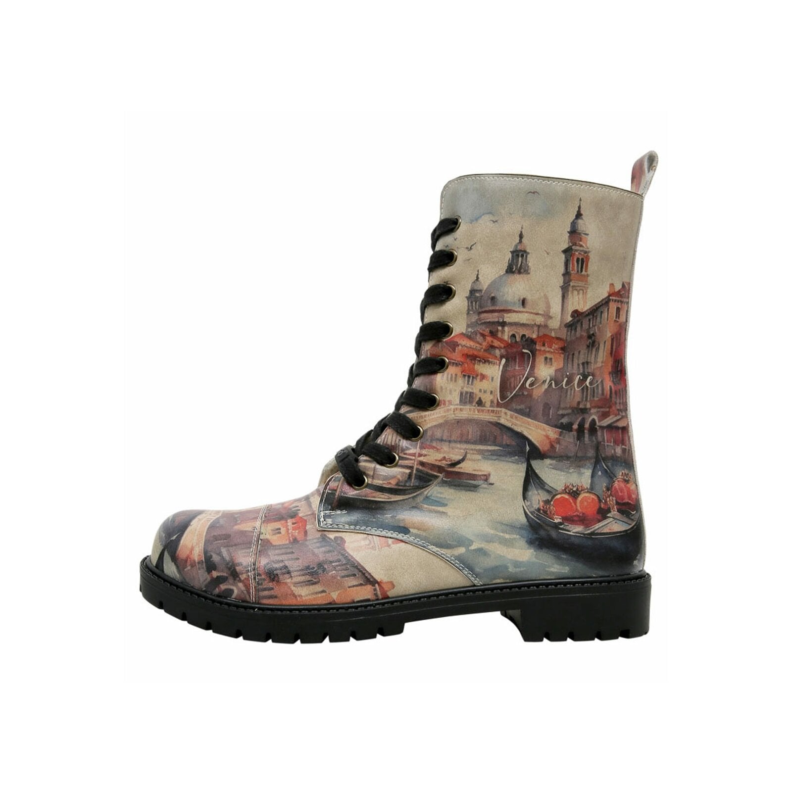DOGO Schnürboots "Zipsy High-Top Boots Venice Damen Stiefeletten", Vegan günstig online kaufen