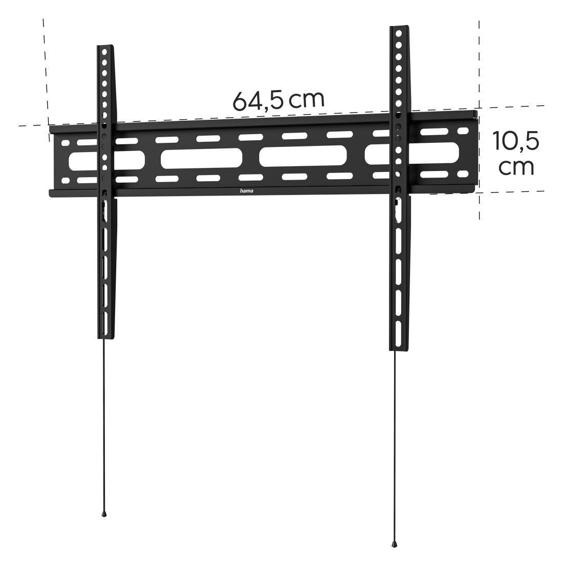 Hama TV-Wandhalterung »Wandhalterung (fix, 32" - 75", VESA 600x400)«, bis 191 cm Zoll
