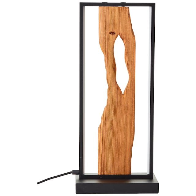 Brilliant LED Tischleuchte »Chaumont«, Höhe 50 cm, 940 lm, Aluminium/Metall/ Holz, schwarz/holz | BAUR