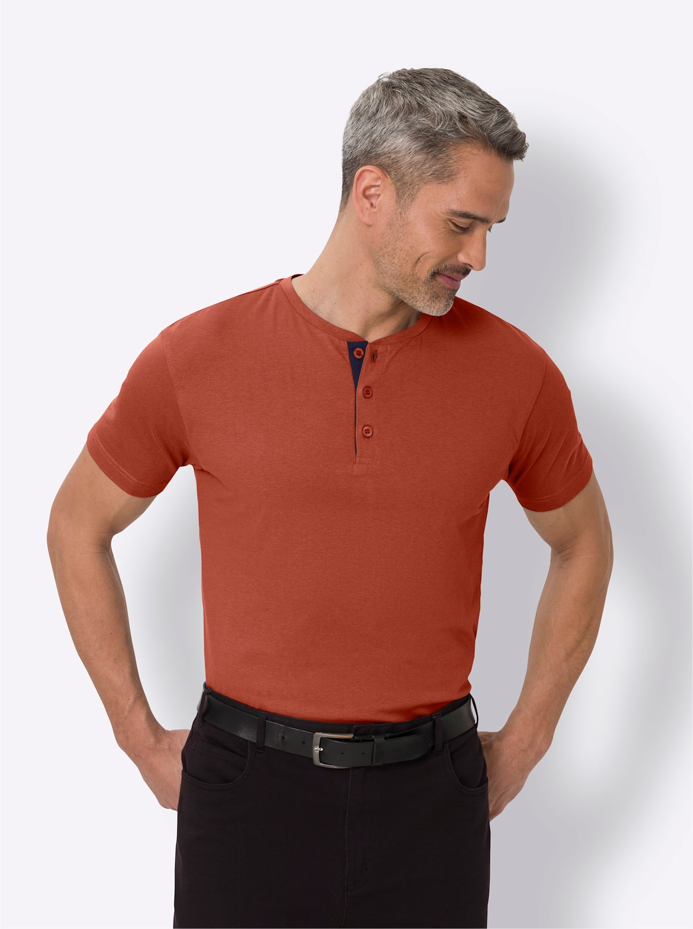 Classic Rundhalsshirt »Rundhals-Shirt«, (1 tlg.)