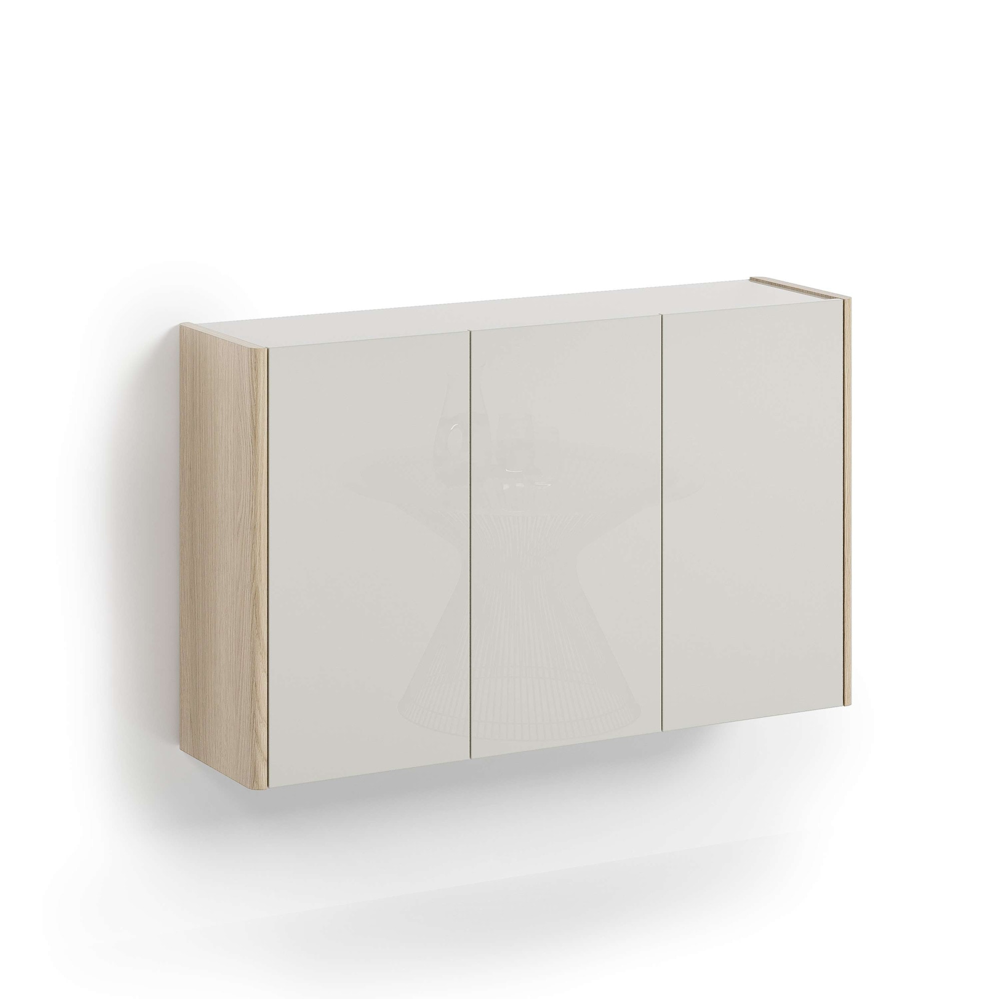 Home affaire Hängeschuhschrank "DILLON, Schuhschrank,Schuhkommode, Schuhregal, Schuhkipper" 1 Stk. tlg. Breite 141 cm, hängend, 3 Türen, Hochglanz lackiert, Made in Italy