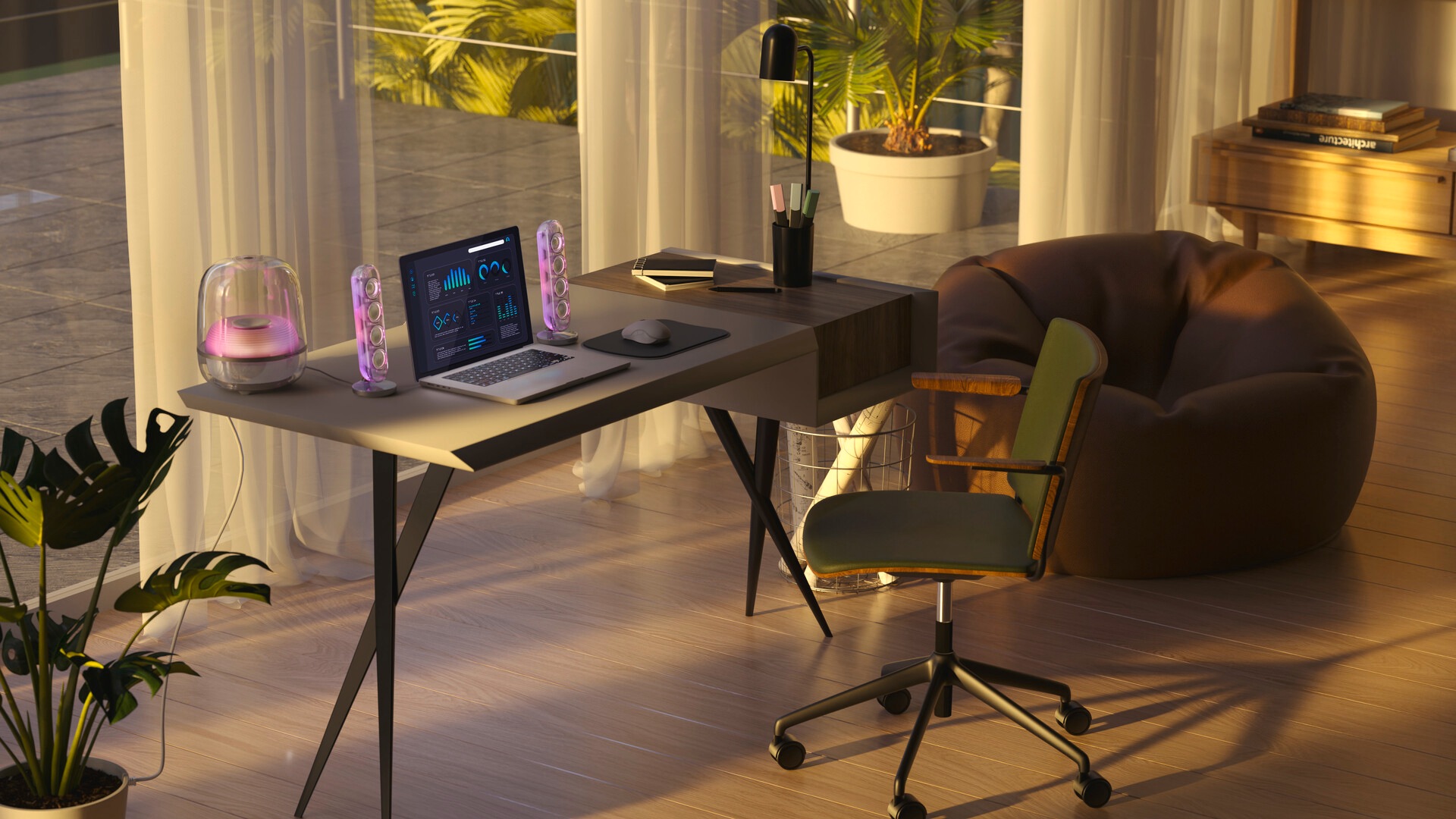 Harman/Kardon 2.1 Soundsystem »Soundsticks 5 Wi-Fi Edition« 2.1 (Bluetooth | WLAN ) 2.1 Kanal WLAN Lautsprecher