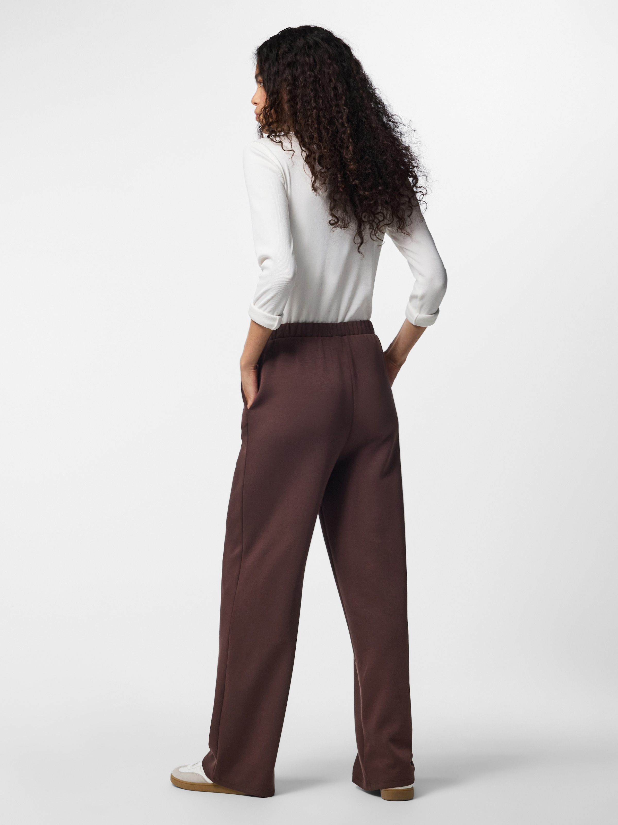pieces Sweathose »PCMICHELLE SCUBA HW PANTS SWT NOOS BC«  Materialmix