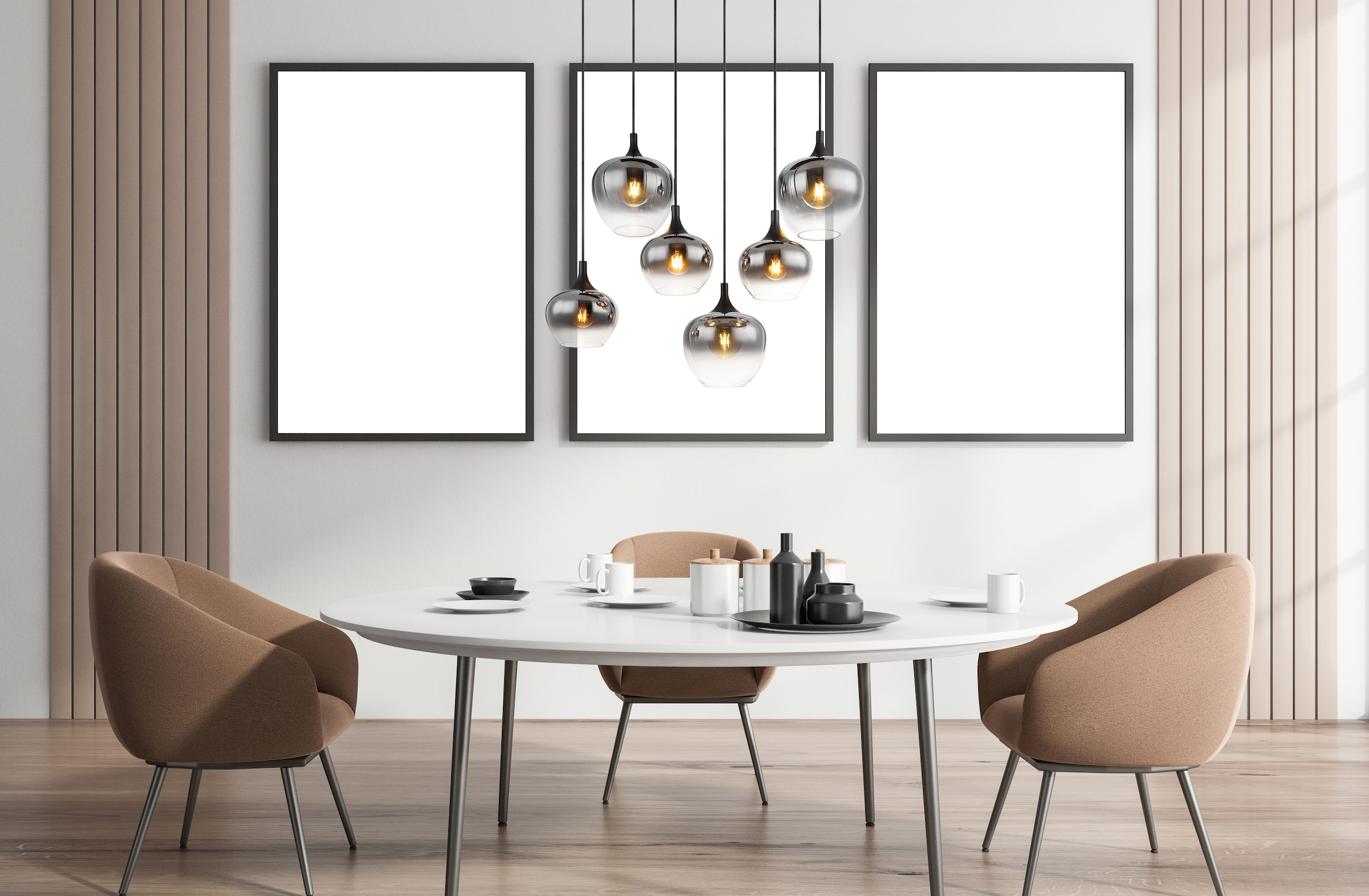 GLOBO LIGHTING Hängeleuchte »MAXY« E27 1 Stk. Hängeleuchte Schwarz, Rauchglas, 3 Gläser, höhenkürzbar, E27