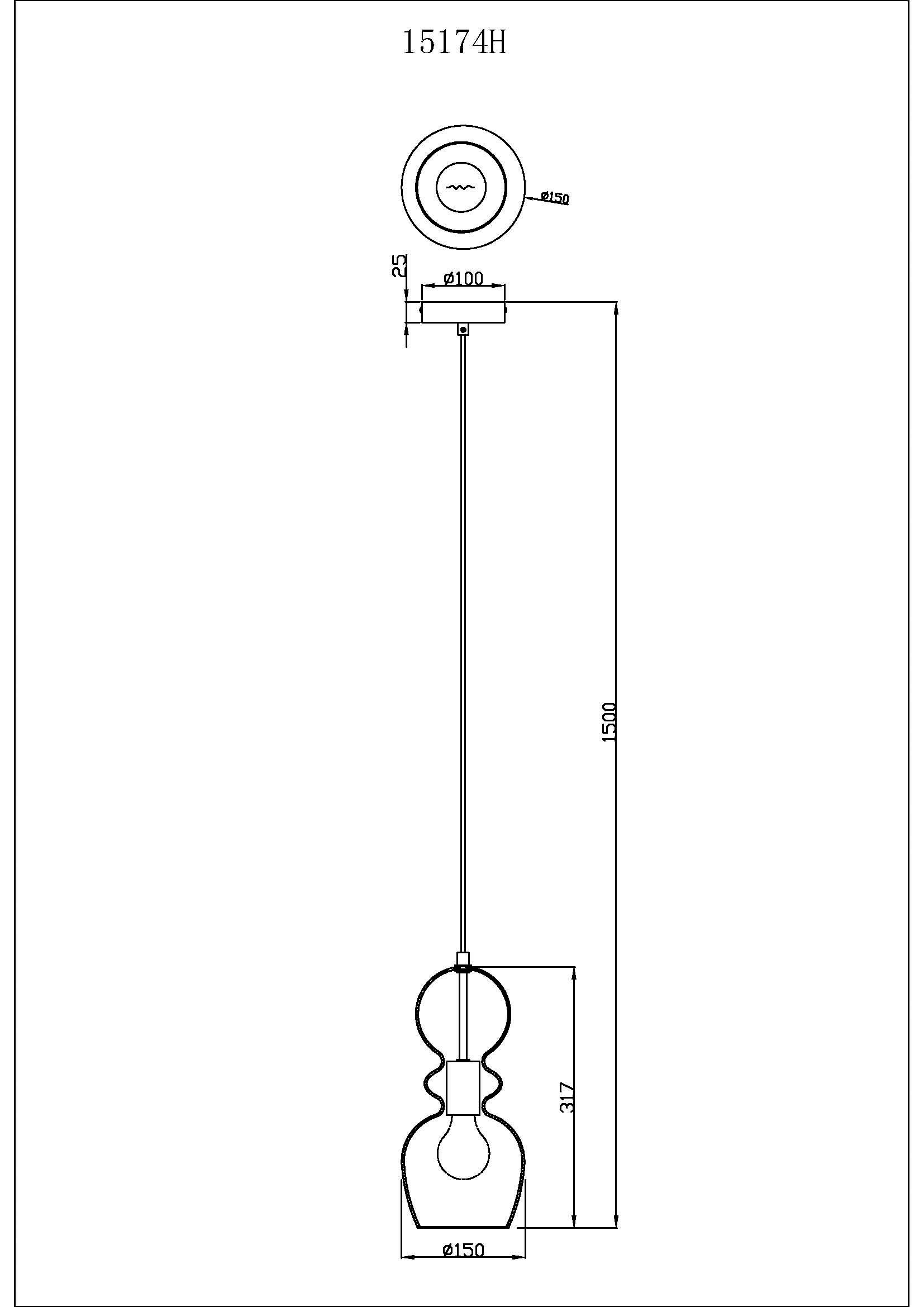 GLOBO LIGHTING Hängeleuchte »CLARITY«, Leuchtmittel E27 | ohne Leuchtmittel, Hängeleuchte/Pendelleuchte/Wohnzimmer/rund/bauchiges Glas