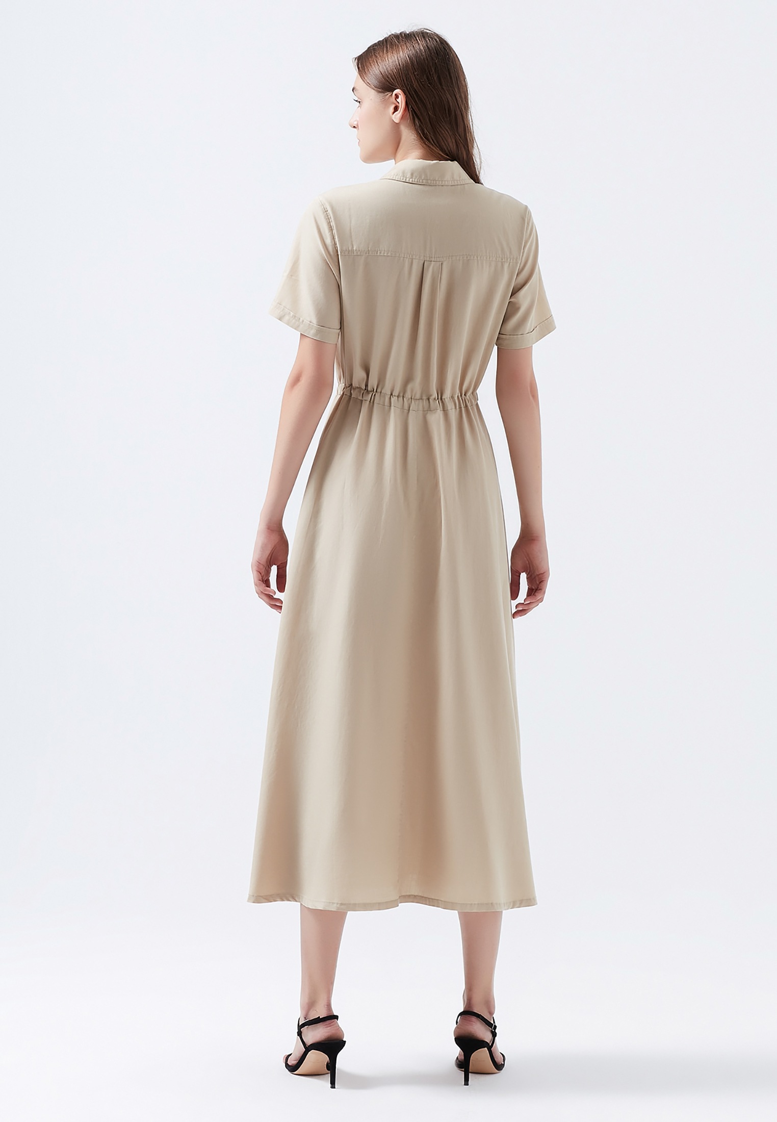 Mavi Maxikleid »LONG DRESS«, mit Kordelzug online kaufen | BAUR