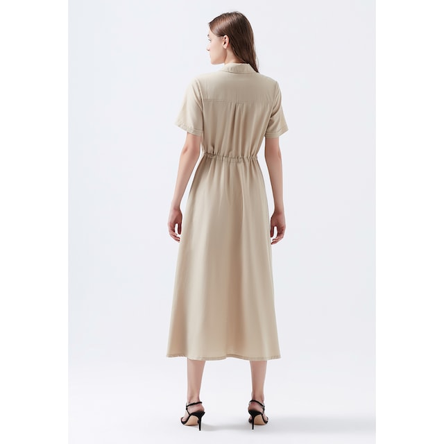 Mavi Maxikleid »LONG DRESS«, mit Kordelzug online kaufen | BAUR