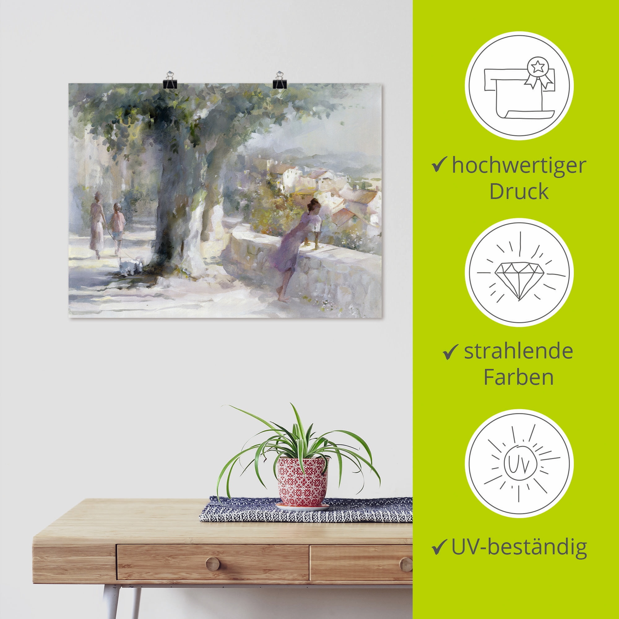 Artland Wandbild »Flüsternder Wind«, Gruppen & Familien, (1 St.), als Leinwandbild, Poster in verschied. Größen