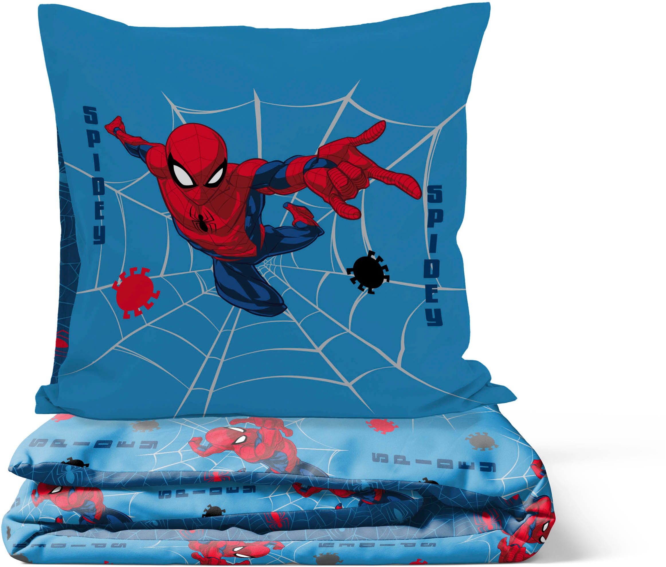 MARVEL Kinderbettwäsche "Marvel Spiderman Bettbezug-Set 135x200 cm + Kissen günstig online kaufen