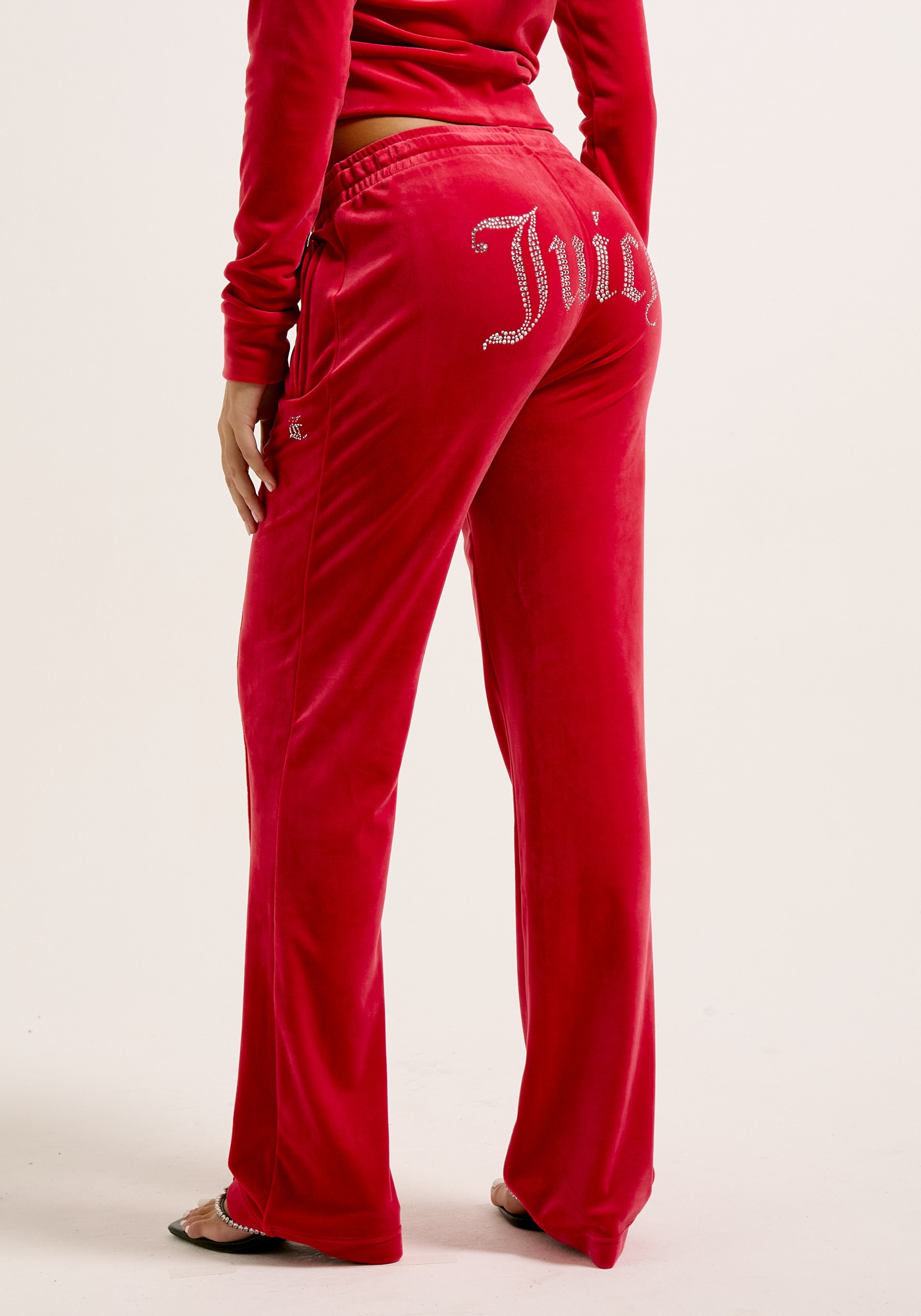 Juicy Couture Sweathose »TINA TRACK PANT_ Damen«, Trainingshose Damen, Sweathose, Velour, Jogginghose mit Glitzer, Sale