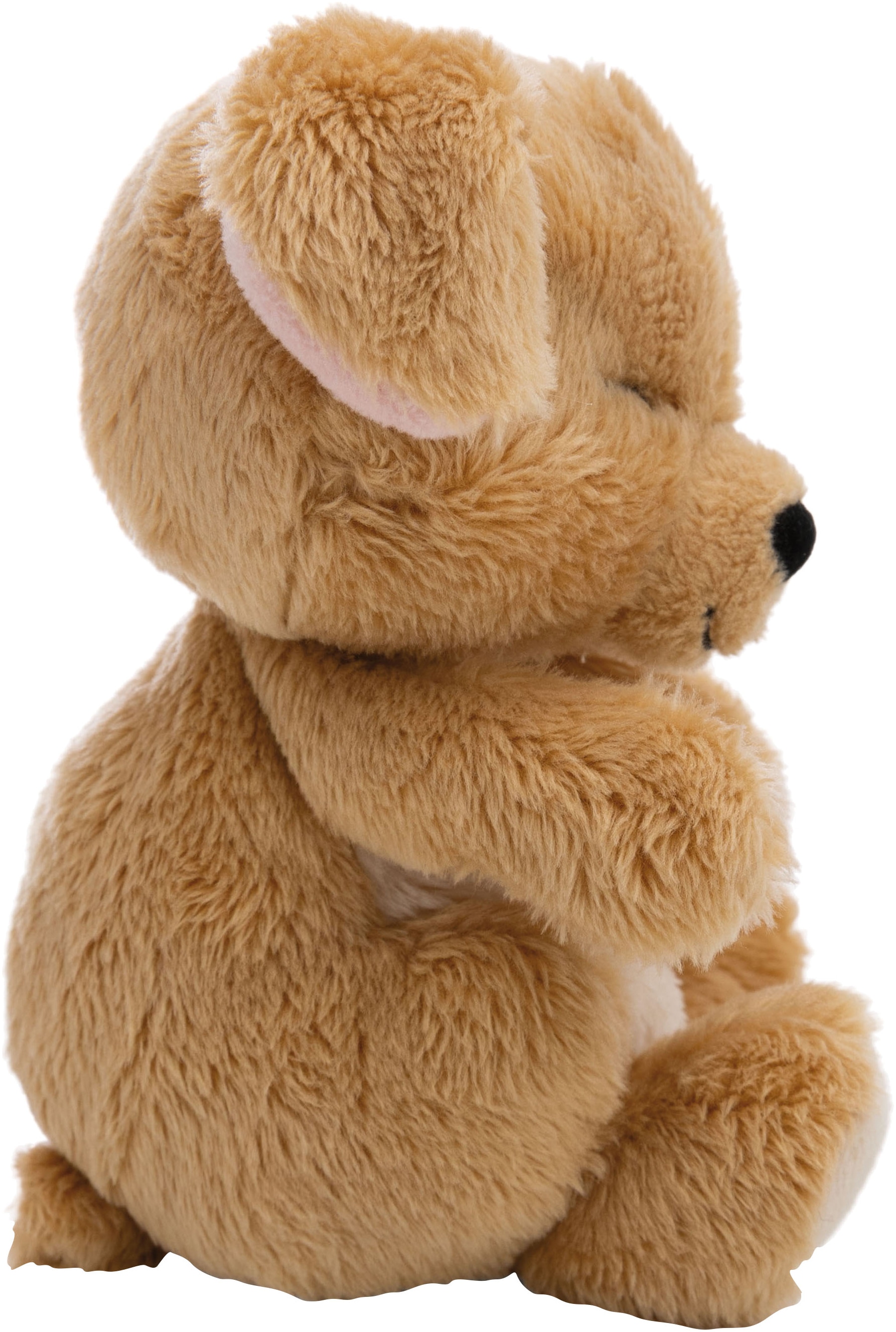 Nici Kuscheltier »Sleeping Pets, Hund beige, 12 cm« im Körbchen