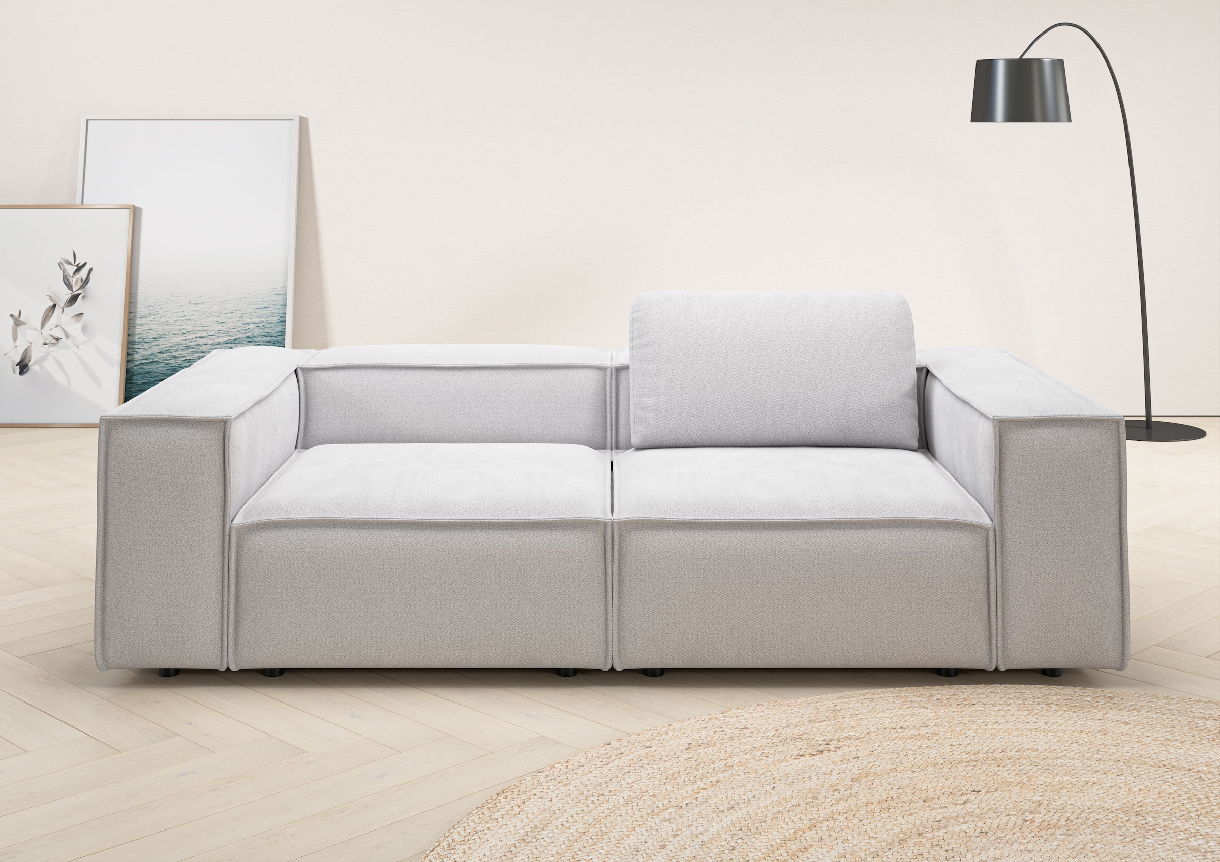 Home affaire 2-Sitzer "Watertown, modernes Sofa 246 cm breit, auch in Feinc günstig online kaufen