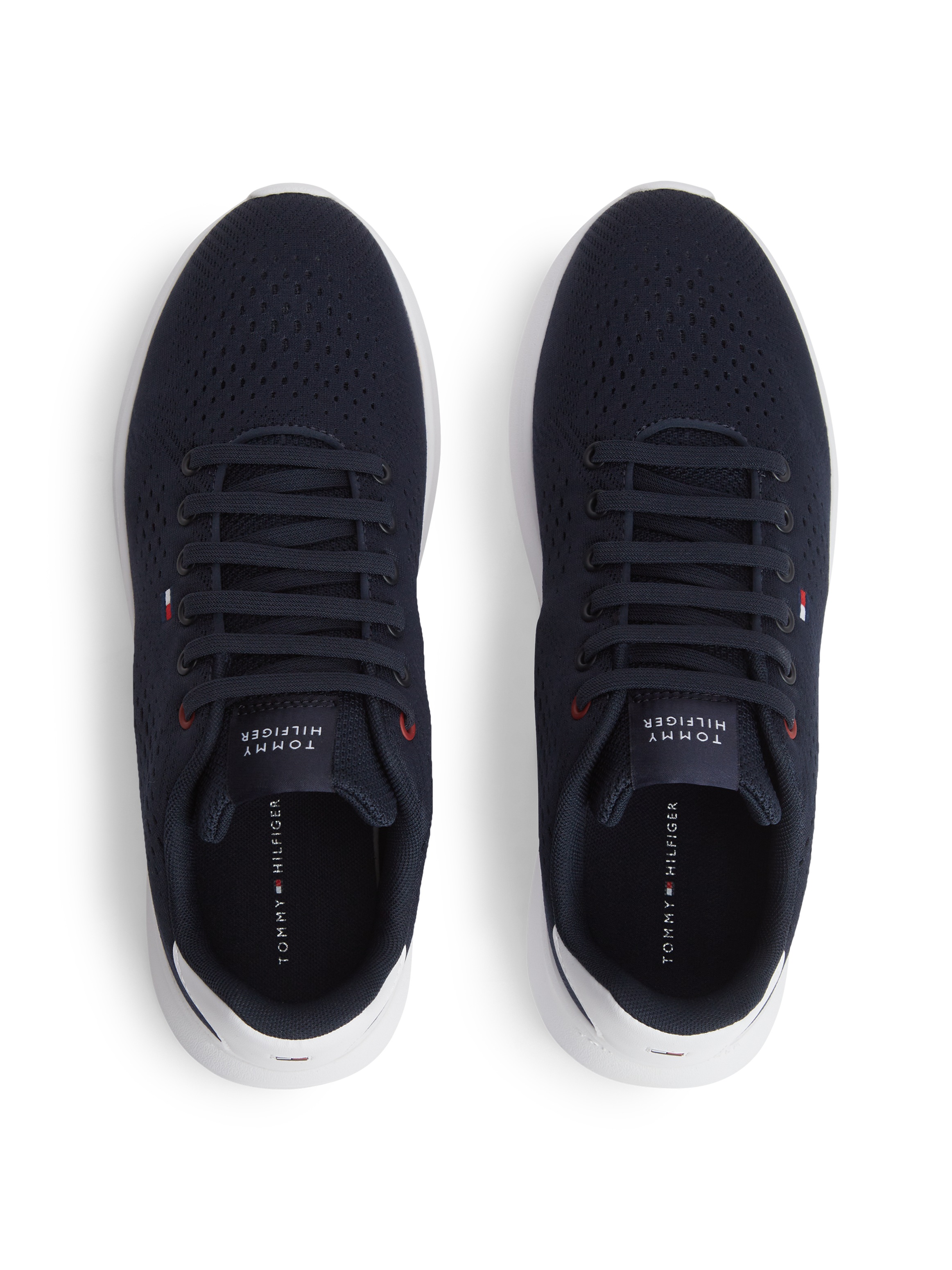 Tommy Hilfiger Sneaker »LIGHTWEIGHT RUNNER KNIT«  Freizeitschuh, Halbschuh, Schnürschuh mit seitlicher Logo-Flagg