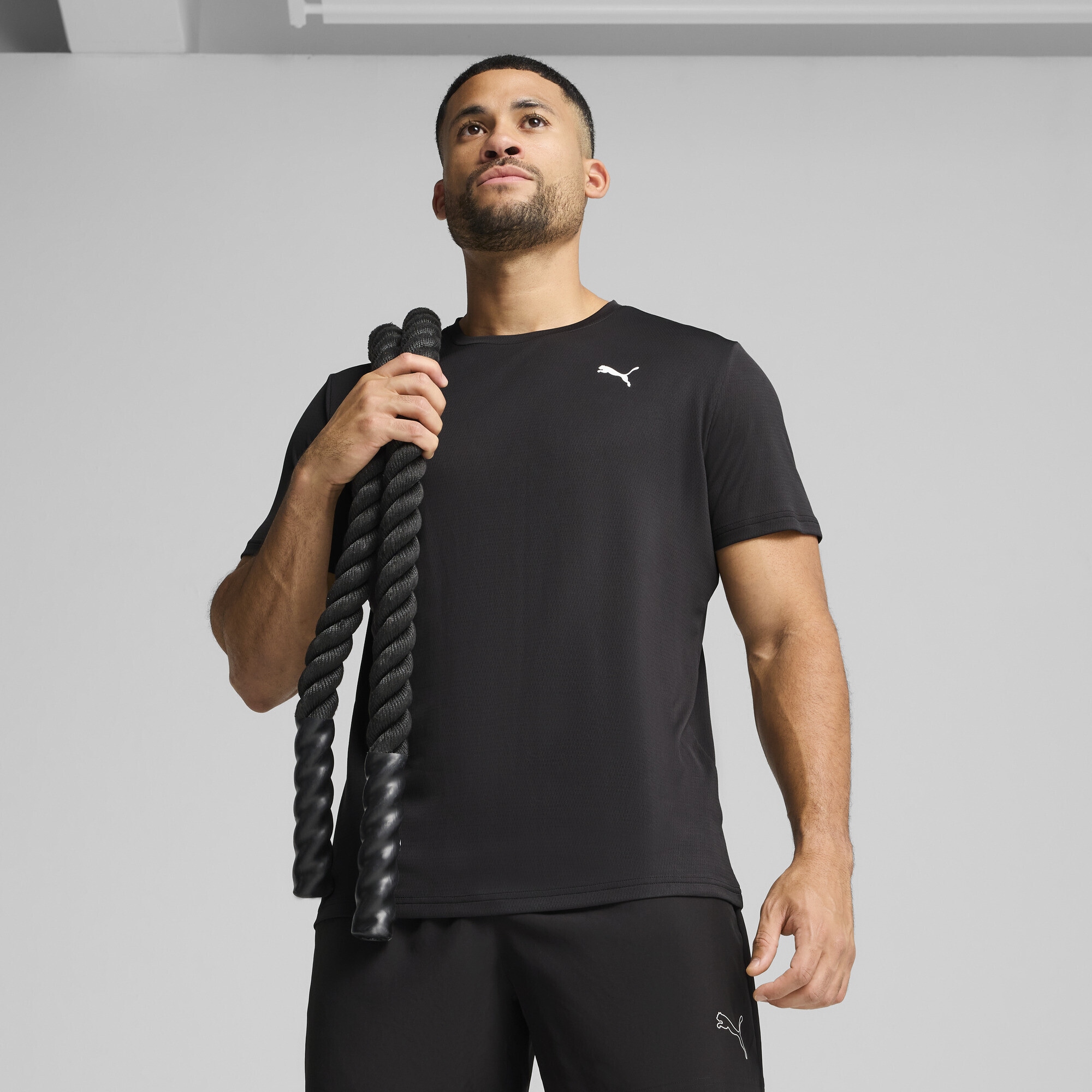 PUMA Trainingsshirt »Train All Day Essentials Poly Texture T-Shirt Herren«