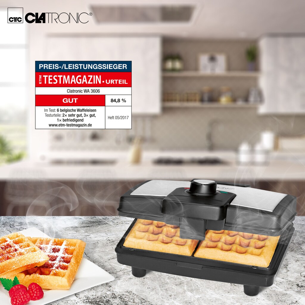 CLATRONIC Waffeleisen »WA 3606«, 800 W