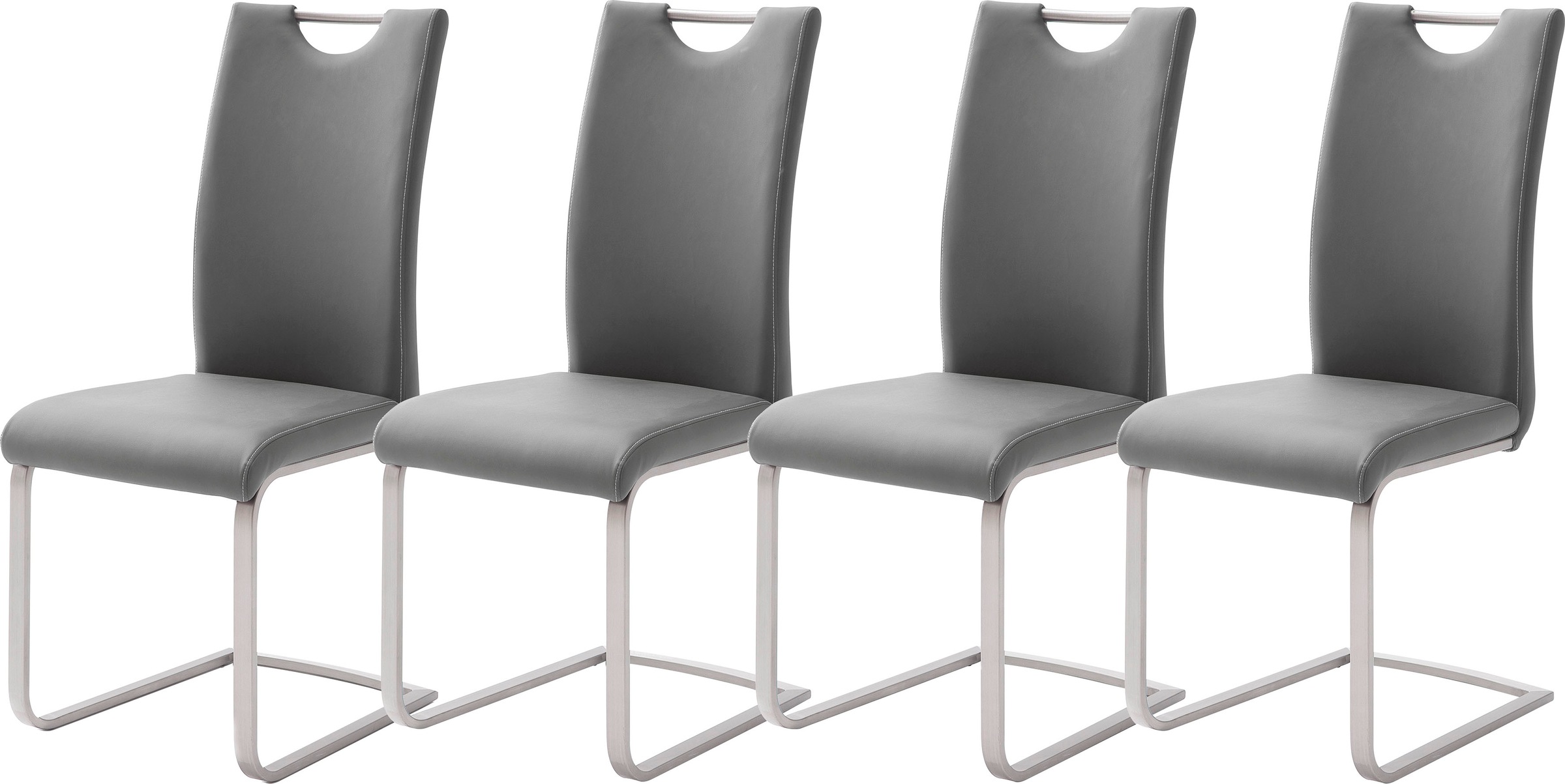 MCA furniture Freischwinger "Paulo" (Set) 4 Stk. Kunstleder Stuhl belastbar günstig online kaufen