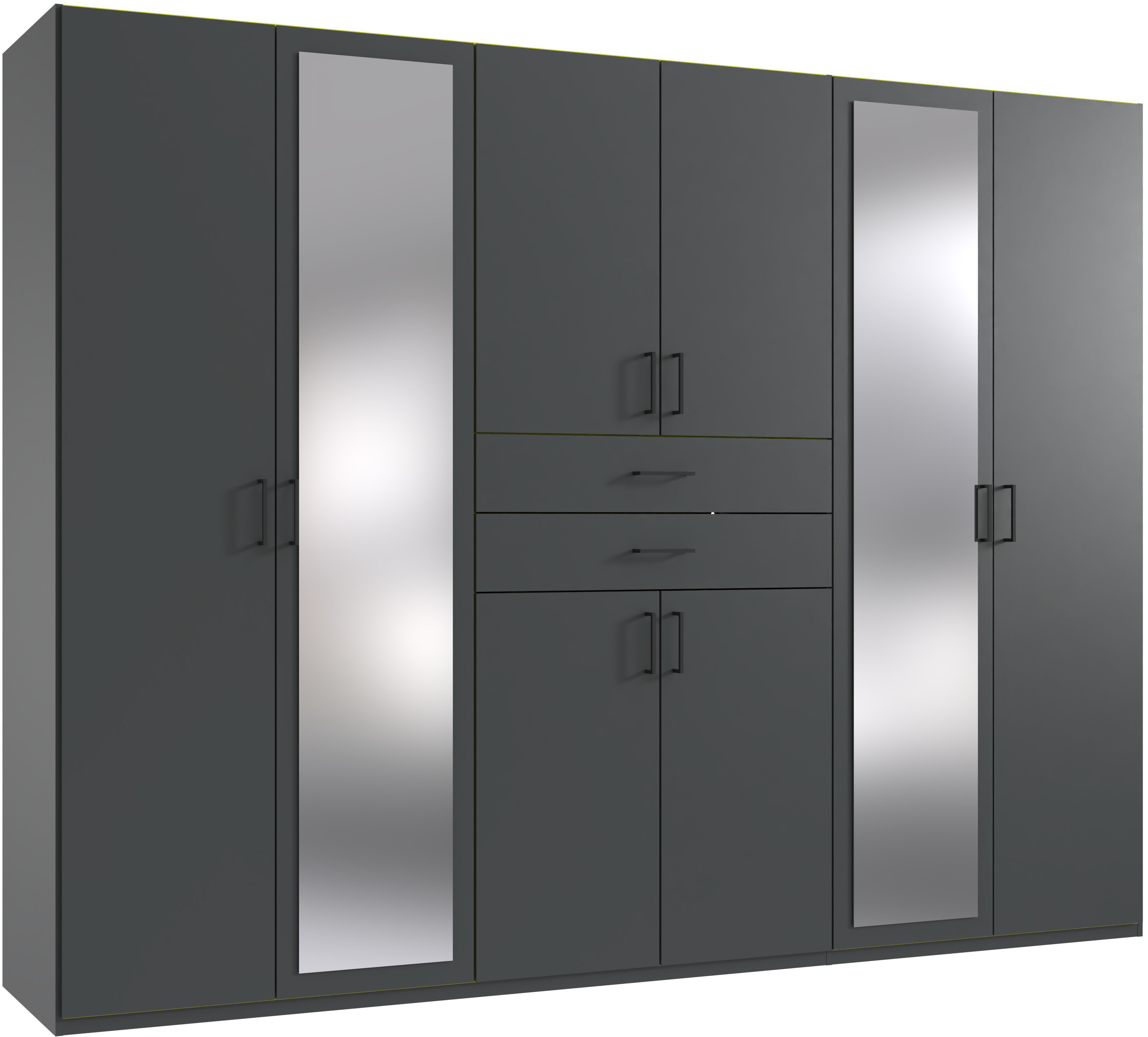 Wimex Kleiderschrank "Diver Drehtürenschrank mit Spiegel, in der Breite 270cm" Bestseller Schlafzimmerschrank wahlweise 3 Innenausstattungen