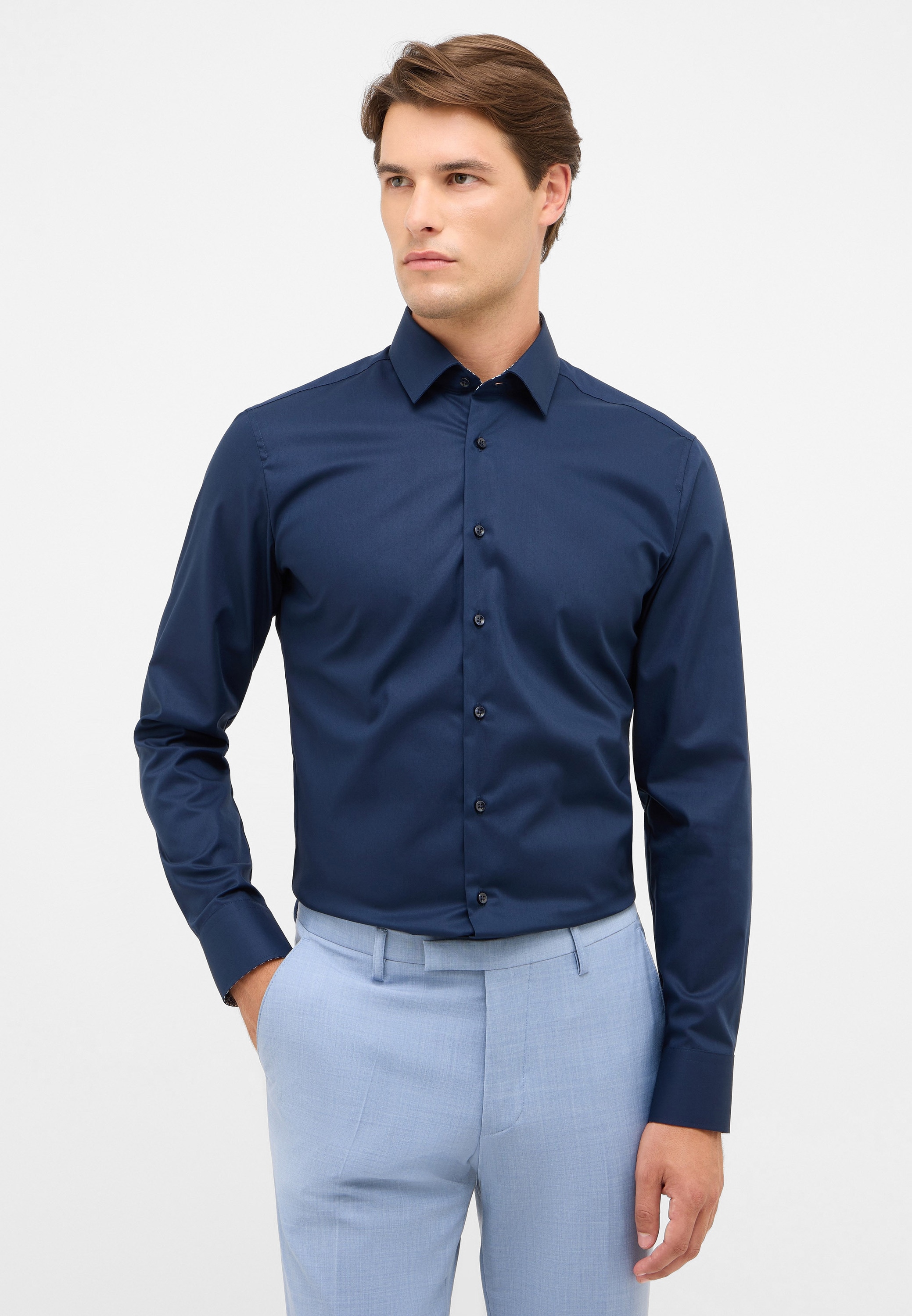 Eterna Langarmhemd "SLIM FIT" NON IRON (bügelfrei) günstig online kaufen