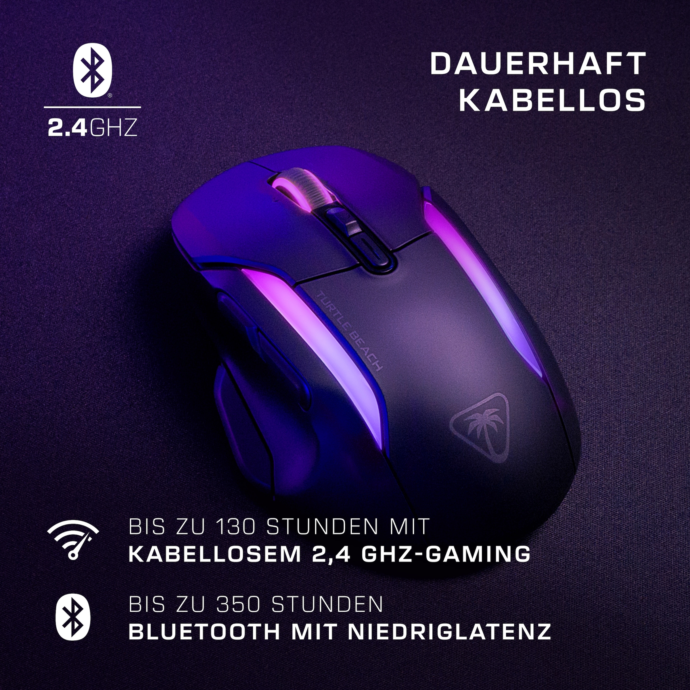 Turtle Beach Gaming-Maus »Kone II Air«, Bluetooth-Funk
