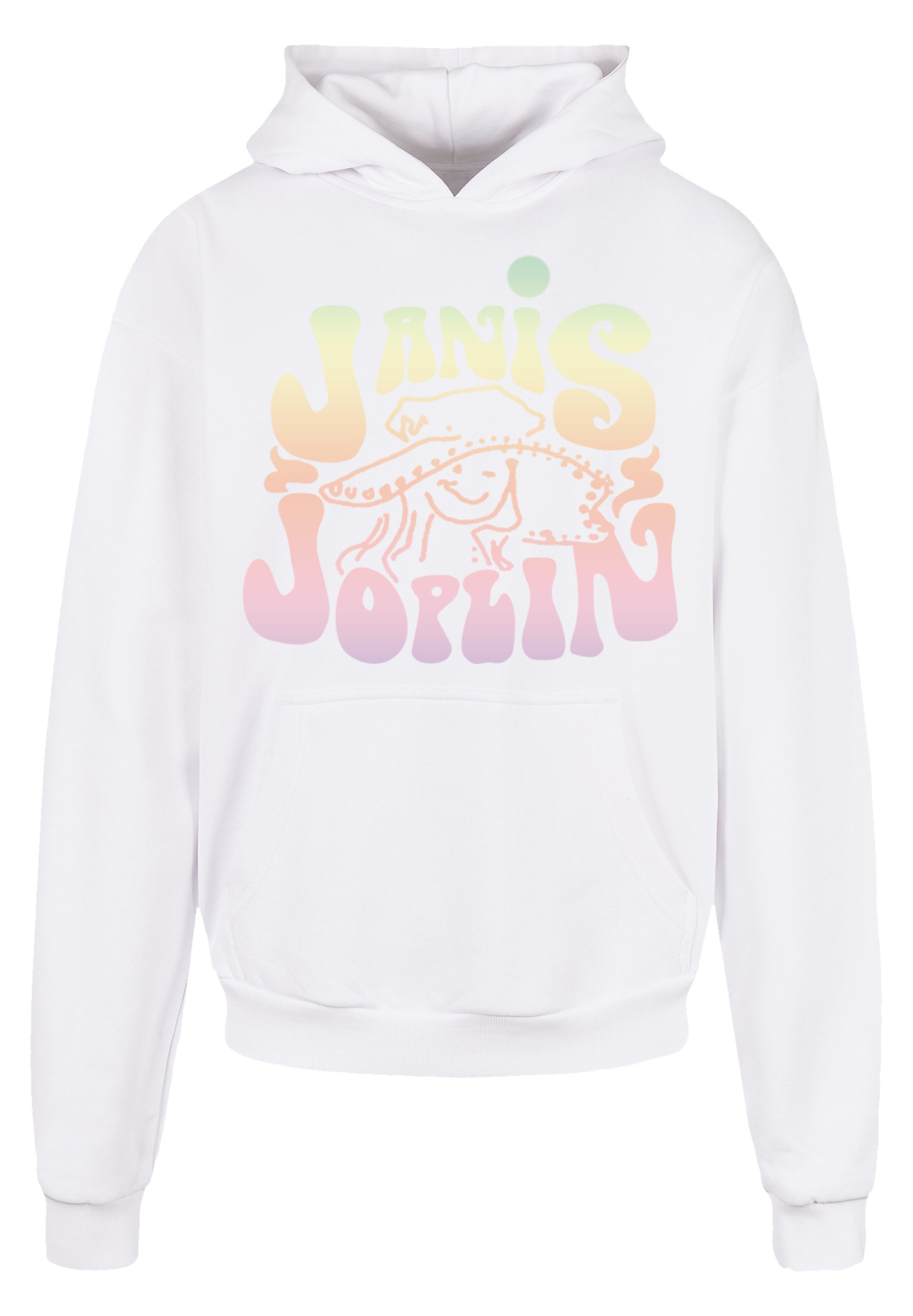 F4NT4STIC Kapuzenpullover "PLUS SIZE Janis Joplin Pastel Logo", Print