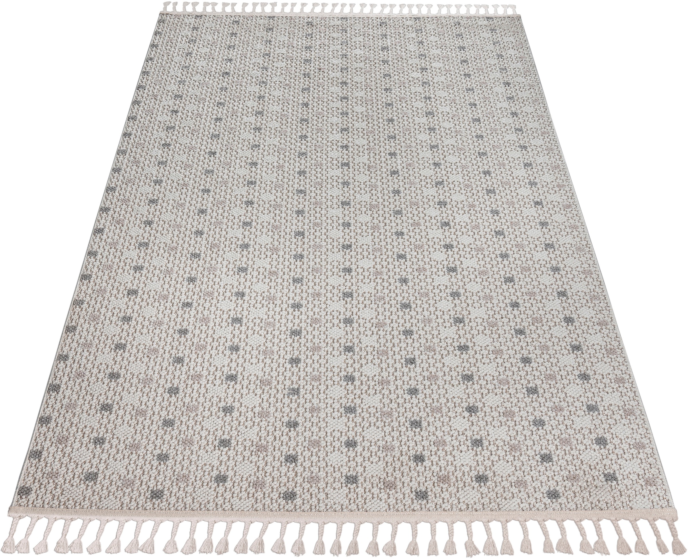 Bruno Banani Teppich "Dotty, In- und Outdoor geeignet" rechteckig 6 mm Höhe günstig online kaufen