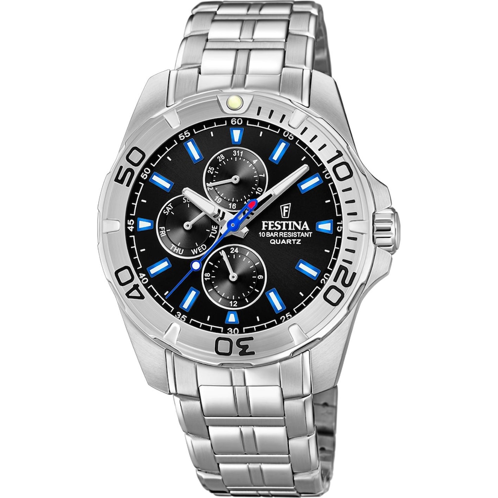 Festina Multifunktionsuhr »F20445/6«, Armbanduhr, Quarzuhr, Herrenuhr