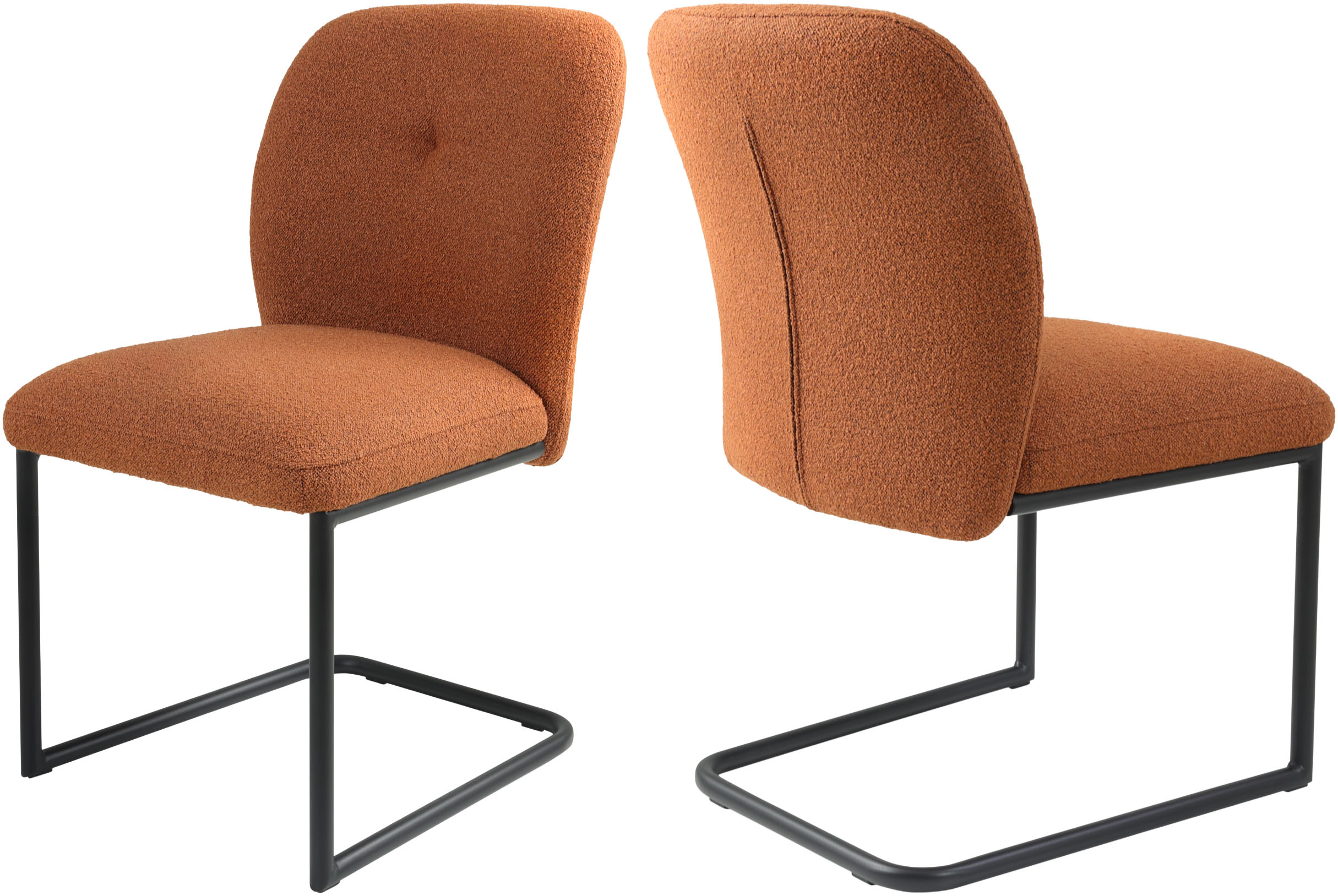TOM TAILOR HOME "PEBBLE CHAIR" (Set) 2 Stk.Esszimmerstuhl, Freischwinger, 140 kg belastbar, Rundrohrgestell