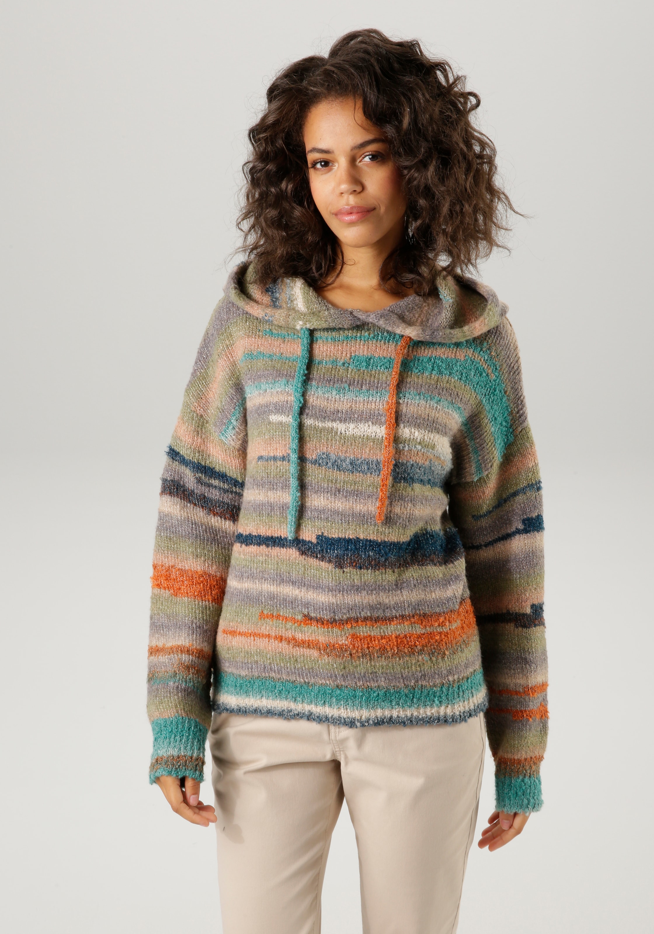 Strickpullover, aus buntem Effektgarn - jedes Teil ein Unikat - NEUE KOLLEKTION