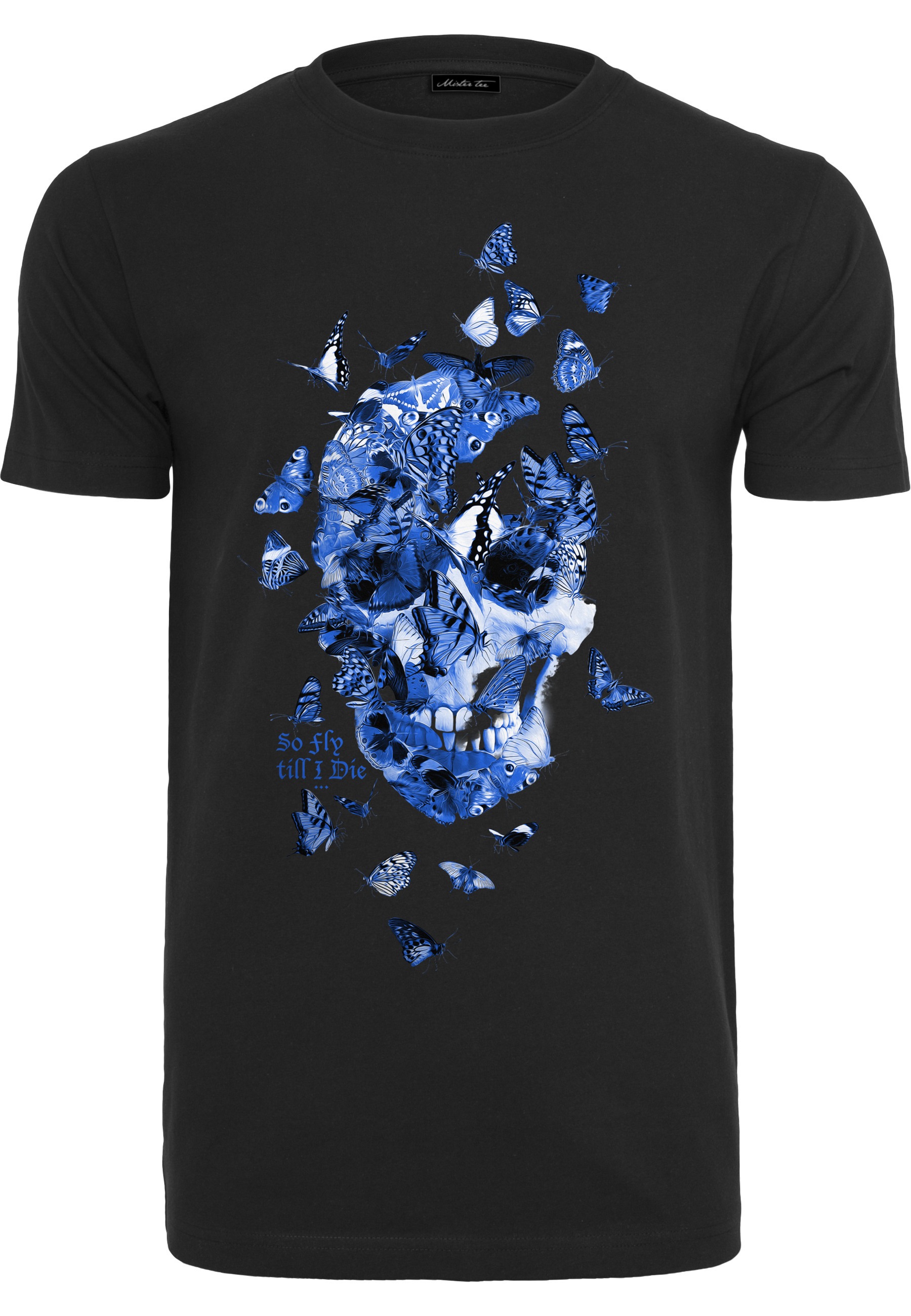 MisterTee T-Shirt "MisterTee Herren Butterfly Skull Tee" 1 Stk.