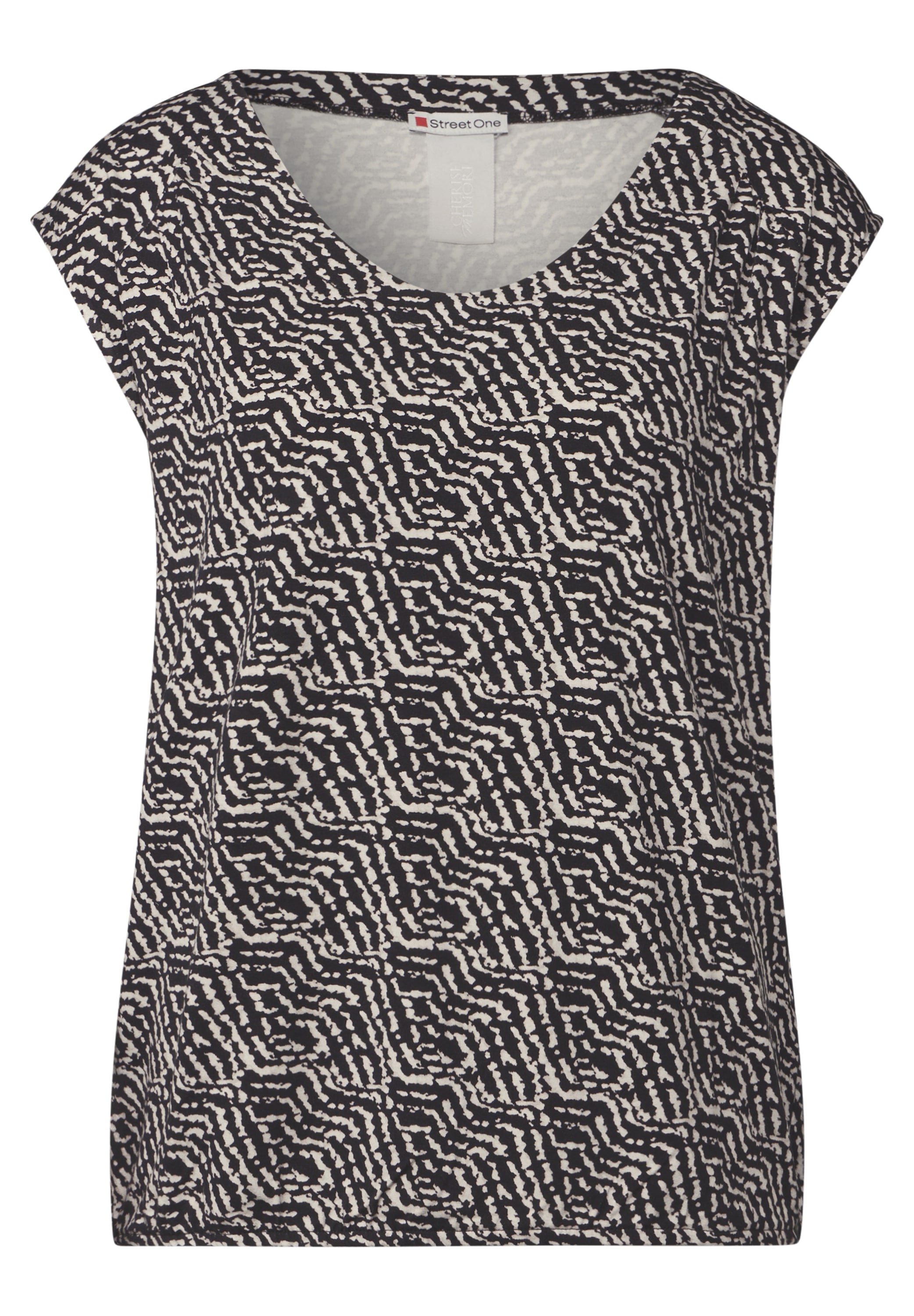 STREET ONE Print-Shirt, aus strecthigem Viskosematerial