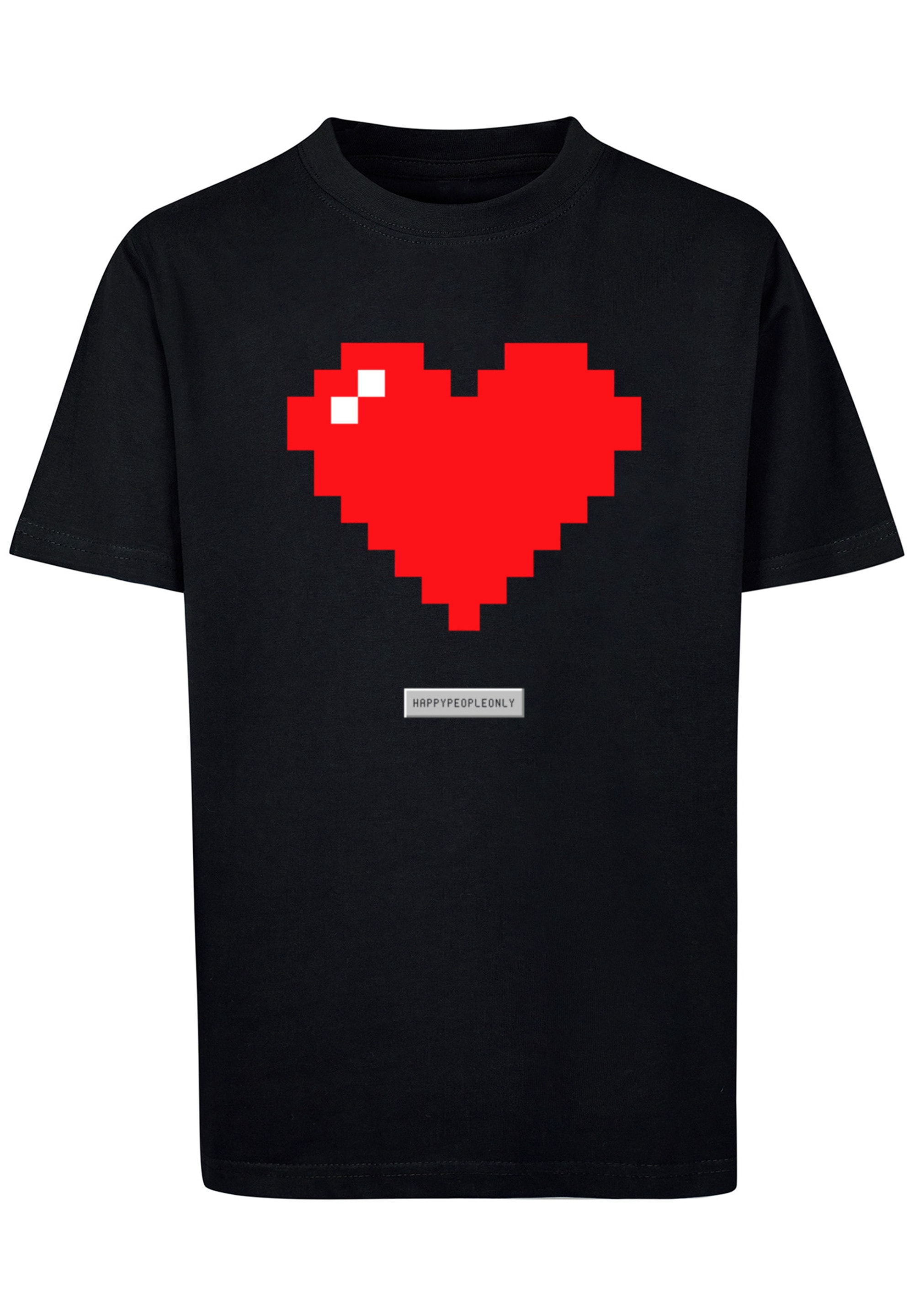 F4NT4STIC T-Shirt »Pixel Print Herz kaufen | Vibes Good BAUR Happy People«