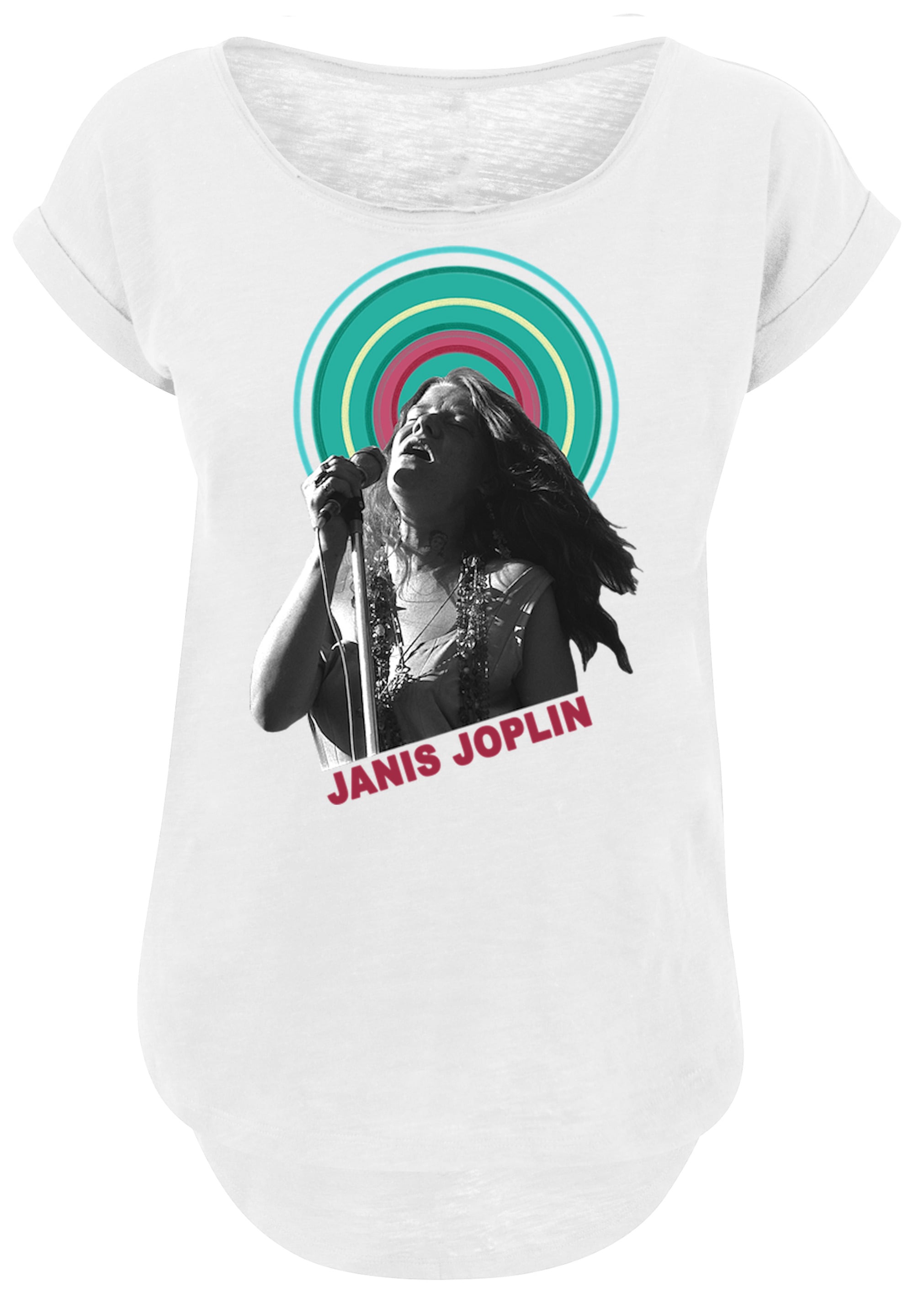 F4NT4STIC T-Shirt "Long Cut T-Shirt Janis Joplin Halo Photo", Damen,Premium günstig online kaufen