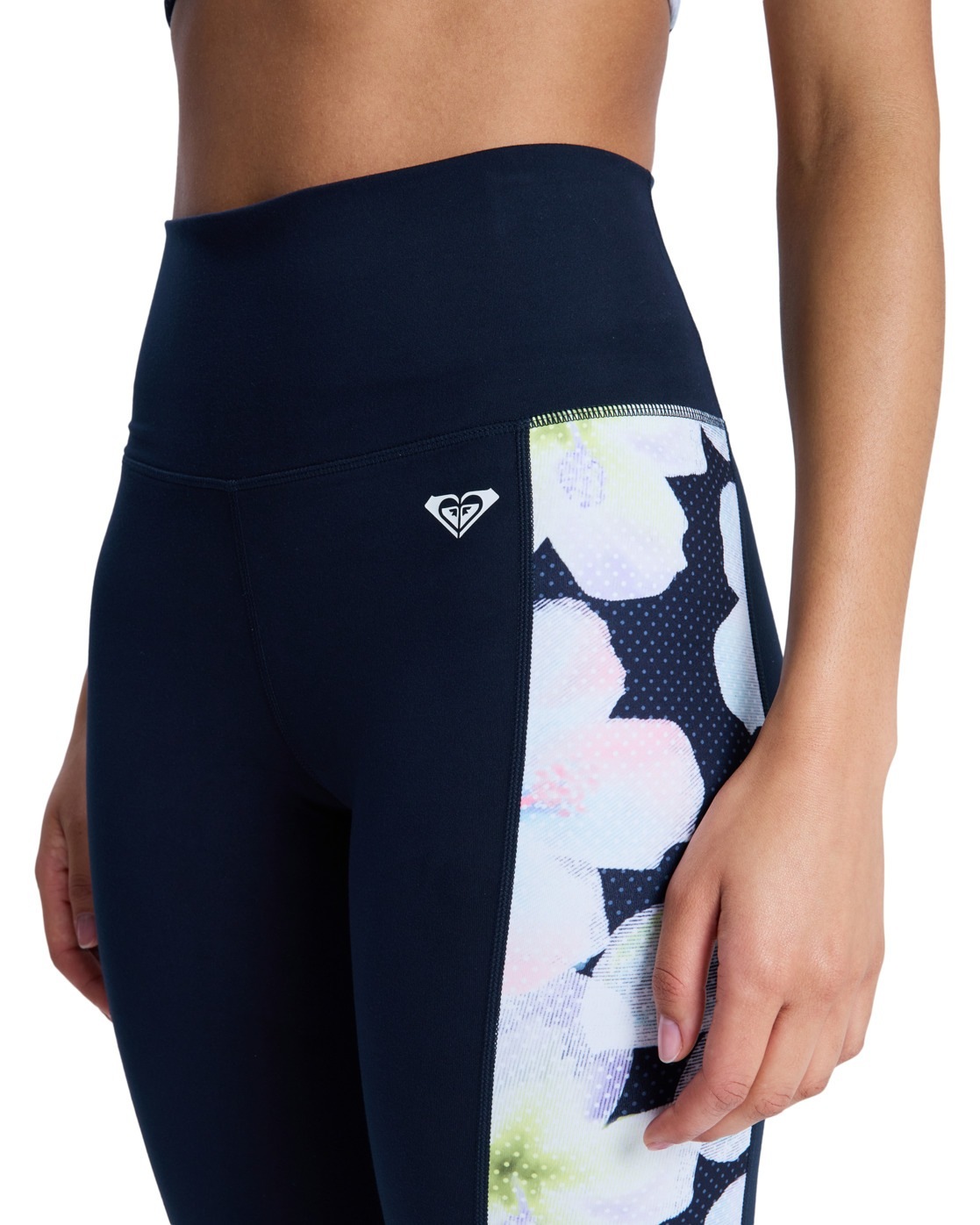 Roxy Leggings Heart Into It Anthracite Im Fleur Real XL Femme 2