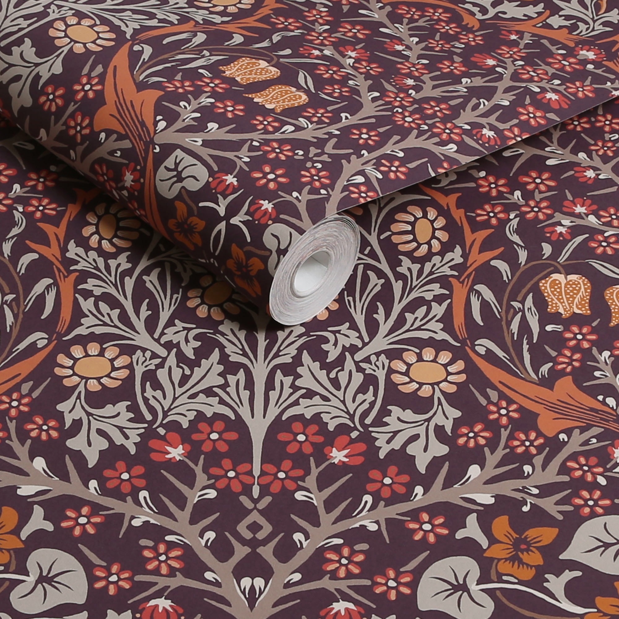 WILLIAM MORRIS AT HOME Vliestapete »Blackthorn«, Retro, Designer Tapete, 10mx52cm (ca. 5m2)