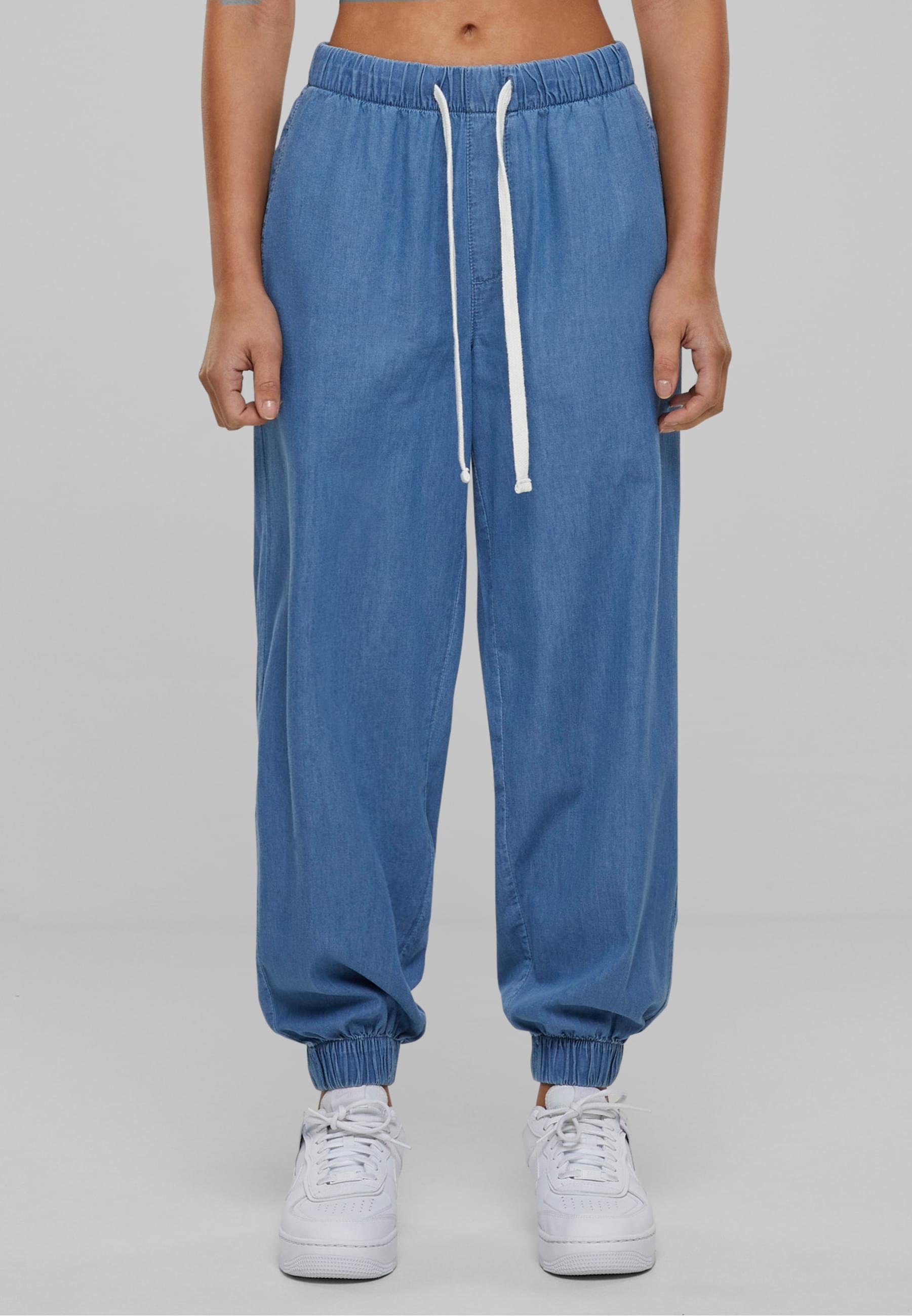URBAN CLASSICS Jogginghose »Urban Classics Damen Ladies Light Denim Jogpants«, (1 tlg.)