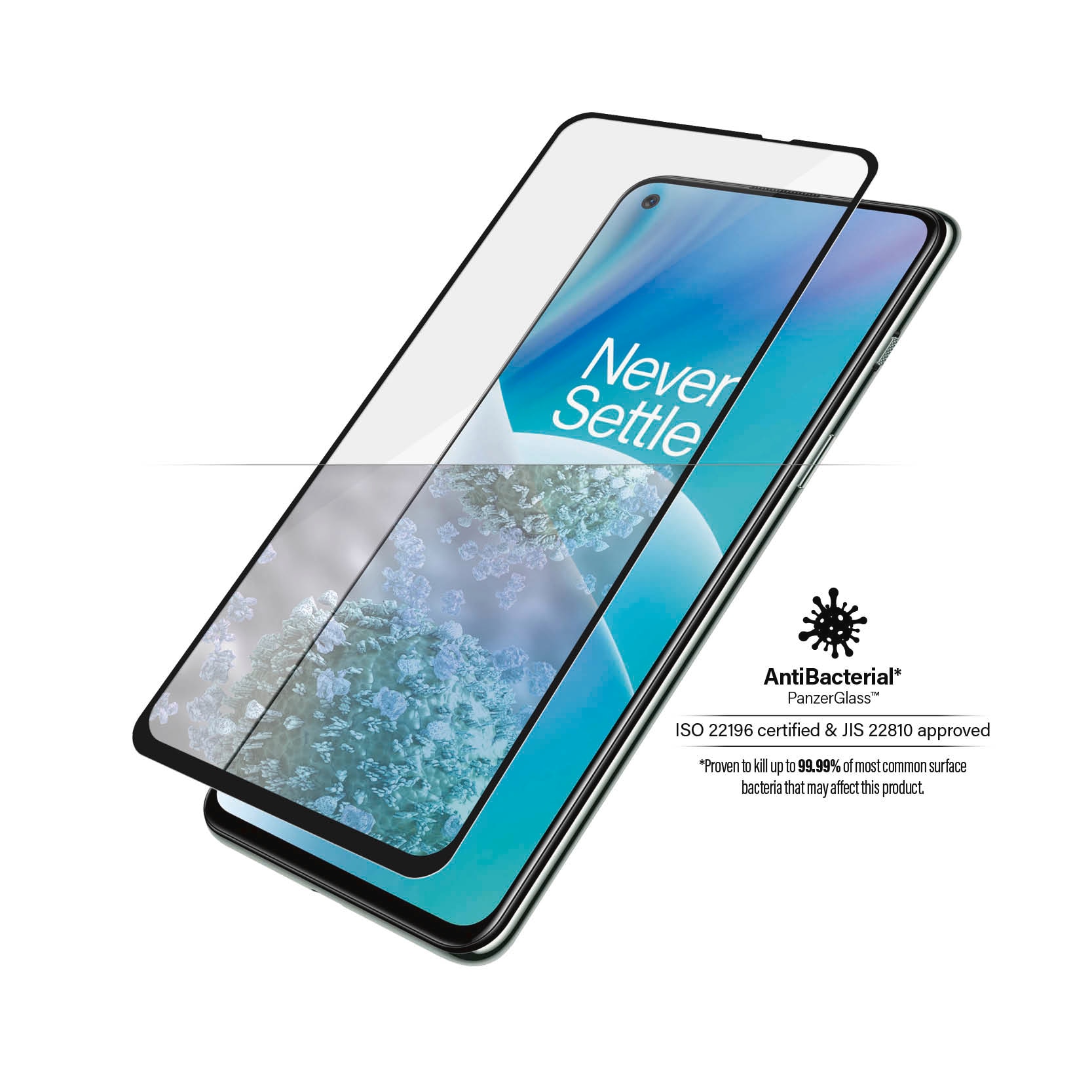 PanzerGlass Displayschutzglas »Edge-to-Edge Design Screen Protection«, für OnePlus Nord 2T 5G, Displayschutzfolie, Schutzfolie, Bildschirmschutz, kratz- & stoßfest