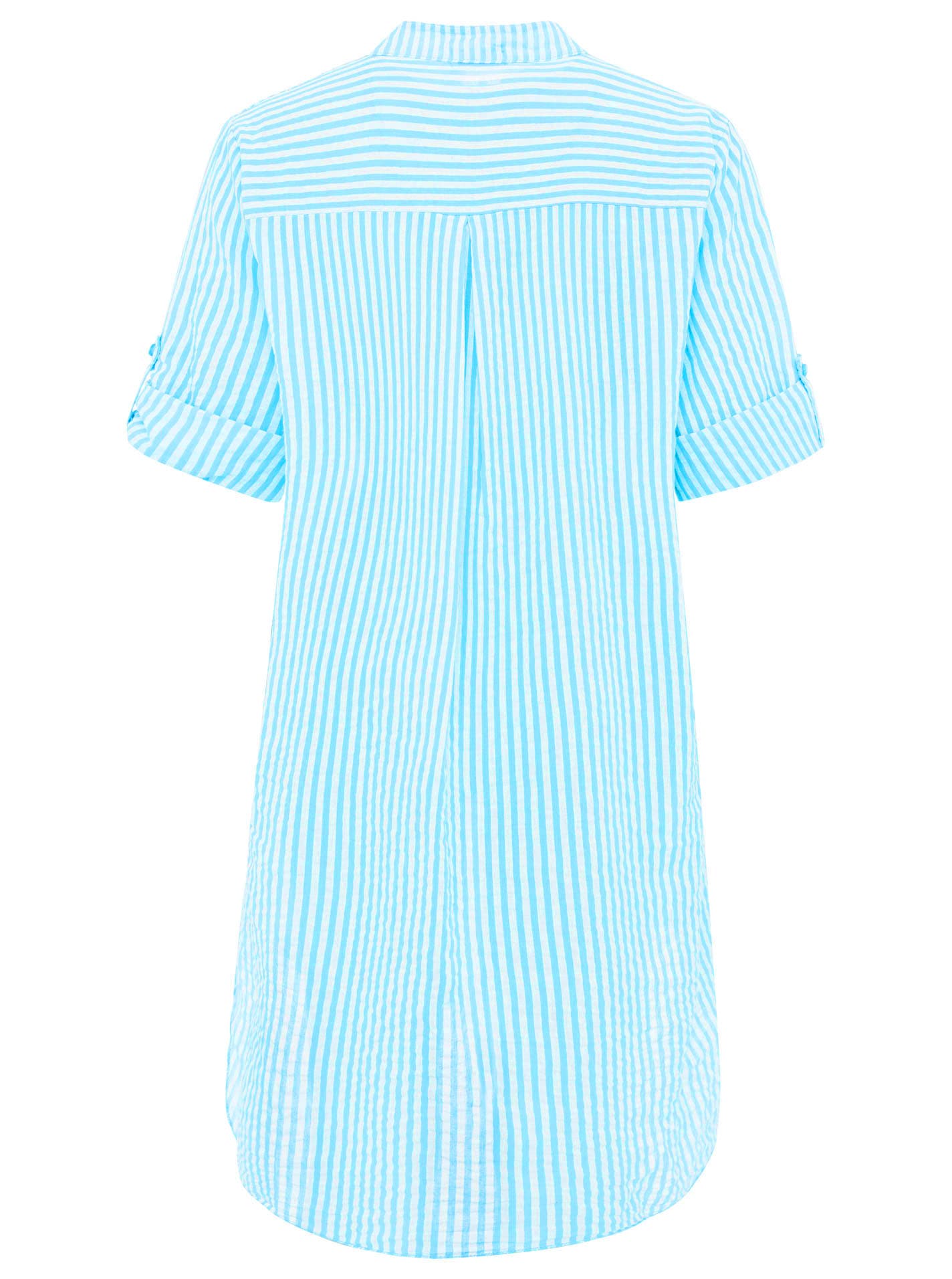 Zwillingsherz Longbluse »"Kida"« One Size, Streifen, Knopfleiste, Brusttaschen, 3/4-Arm