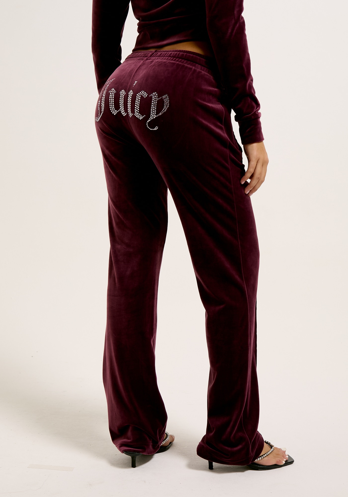 Juicy Couture Sweathose »TINA TRACK PANT_ Damen«, Trainingshose Damen, Sweathose, Velour, Jogginghose mit Glitzer, Sale