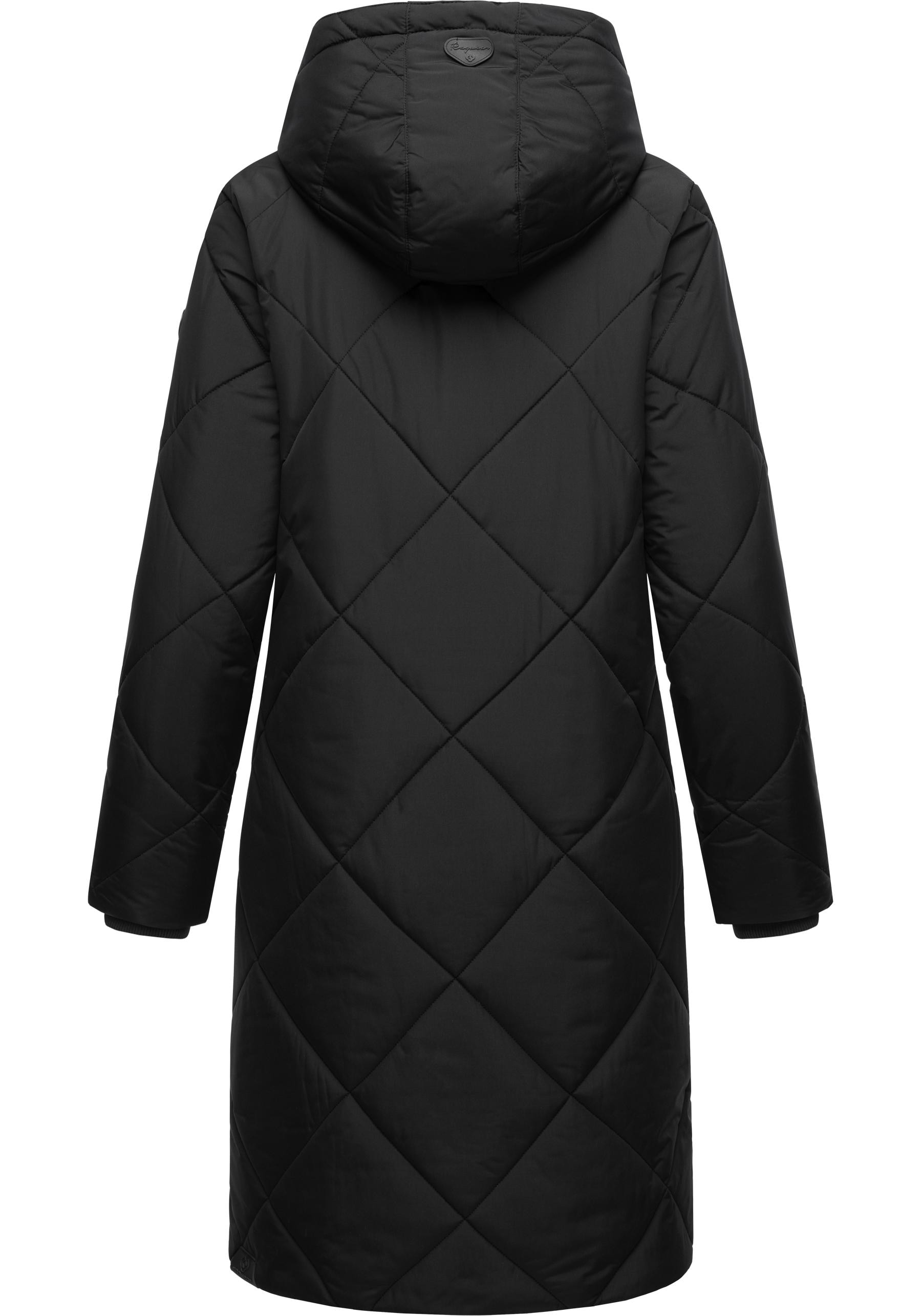 Ragwear Steppmantel »Rebela«, stylischer Winterparka mit abnehmbarer Kapuze