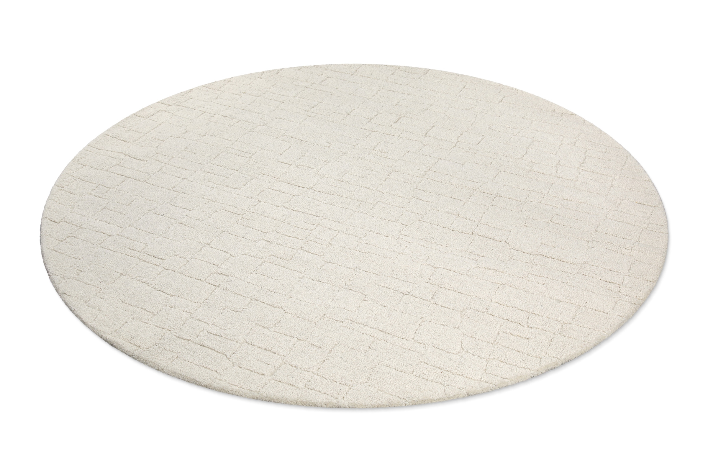 Wecon home Teppich »Hamptons THIRTYONE«, rund, 15 mm Höhe, Kurzflor, Wohnzimmer, Schlafzimmer, elegant, robust, Krokodil-Design