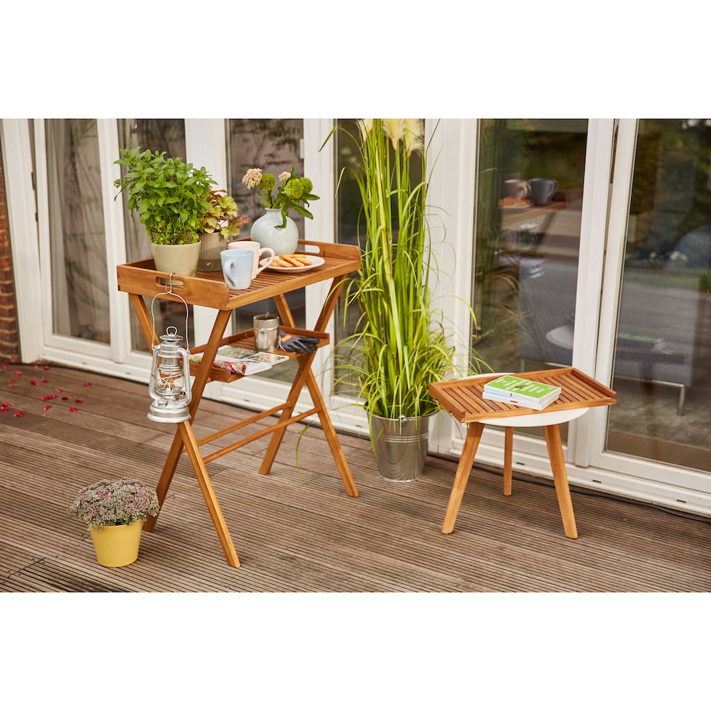 Siena Garden Tabletttisch »Caruna«, (4 St.)