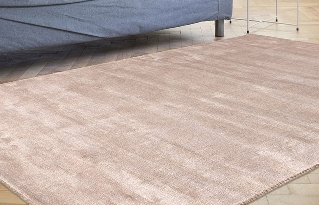 Teppich PADIRO "Village 125", beige (champagner), B:160cm H:12mm L:230cm, Bambus, Teppiche, Teppich