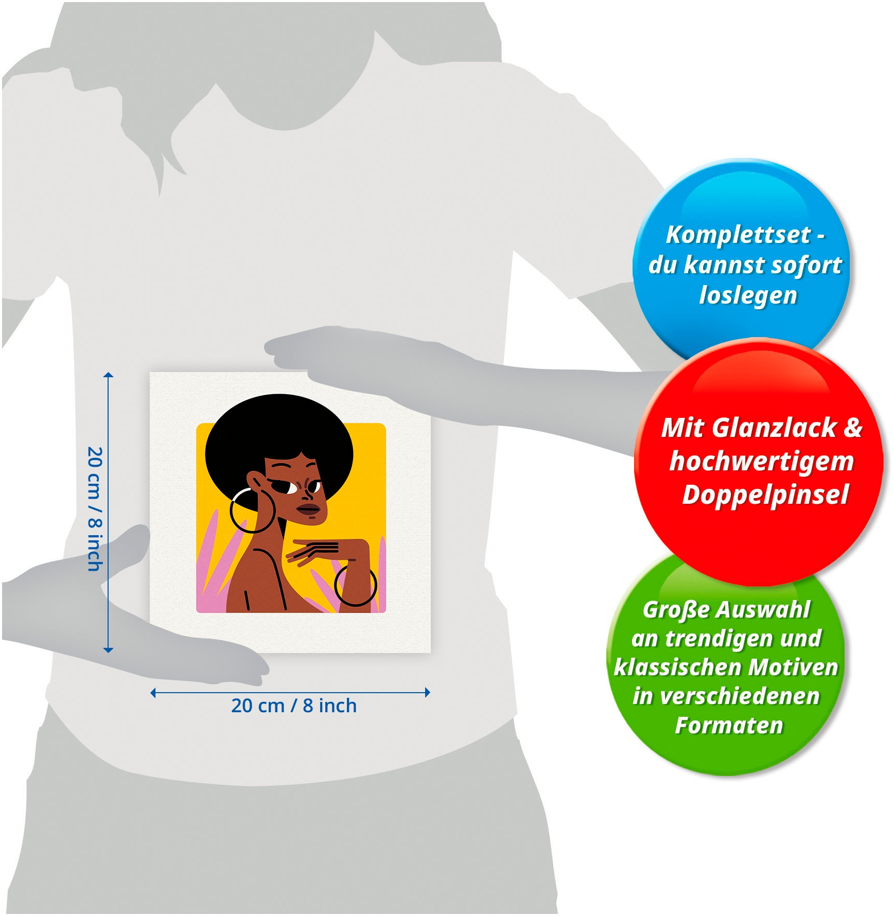 Ravensburger Malen nach Zahlen »CreArt, Damenportrait«, Made in Europe