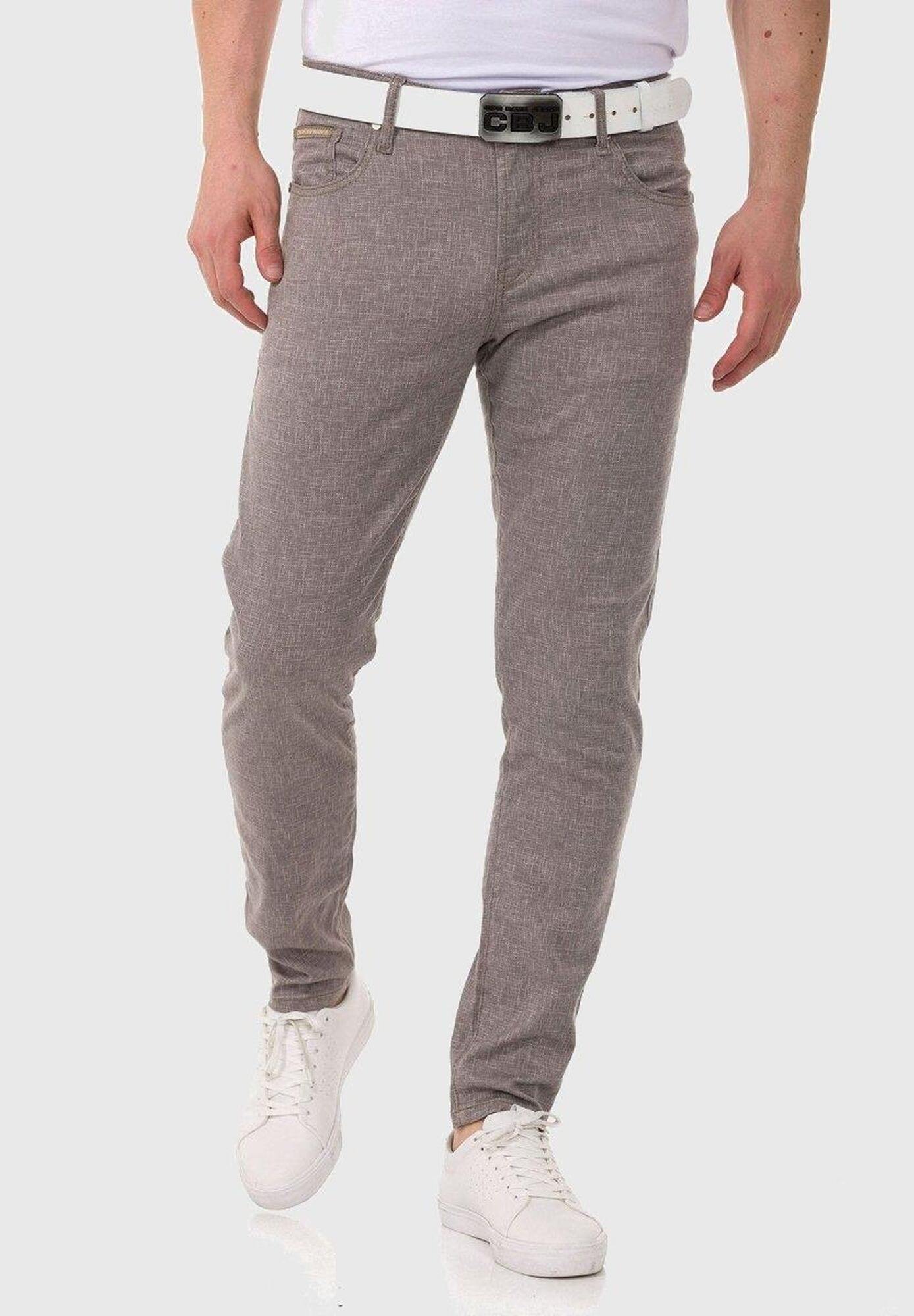 Cipo & Baxx Stoffhose "Cipo & Baxx Hose" im unifarbenen Look